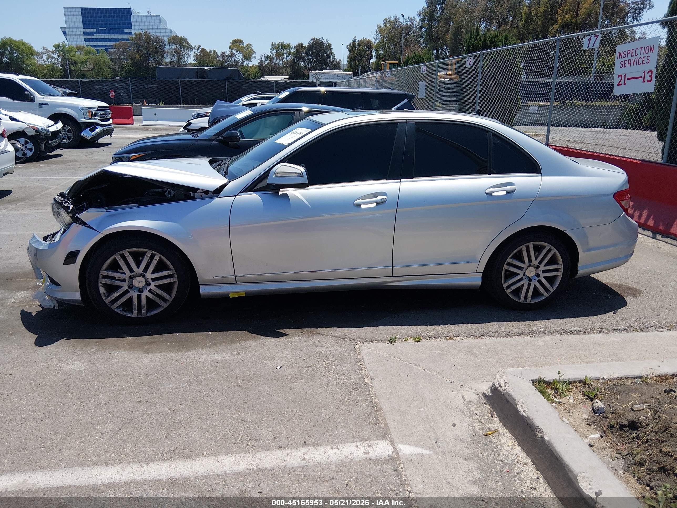 2008 Mercedes-benz C 300 Luxury/sport Silver vin: WDDGF54X88F044652
