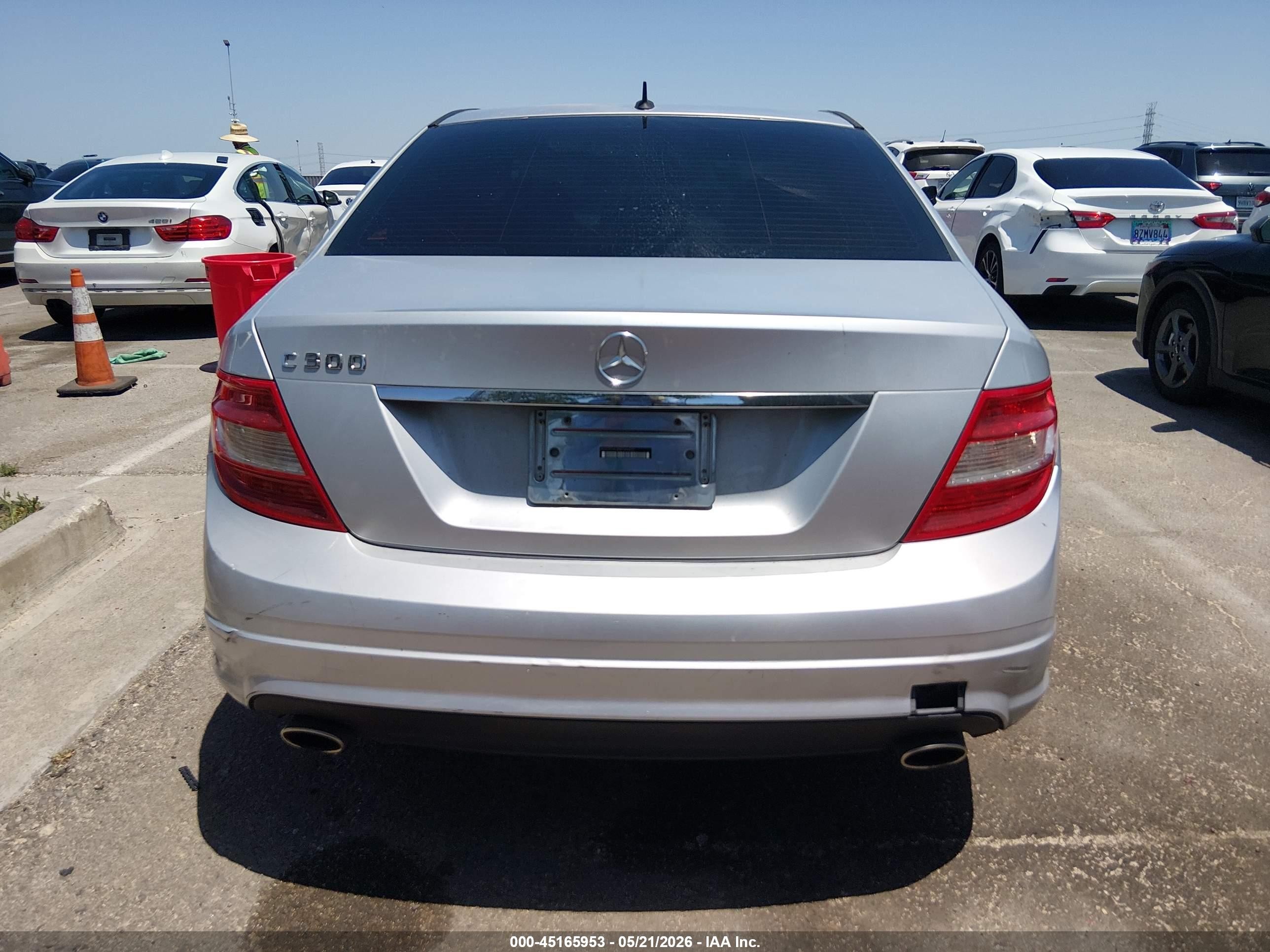 2008 Mercedes-benz C 300 Luxury/sport Silver vin: WDDGF54X88F044652