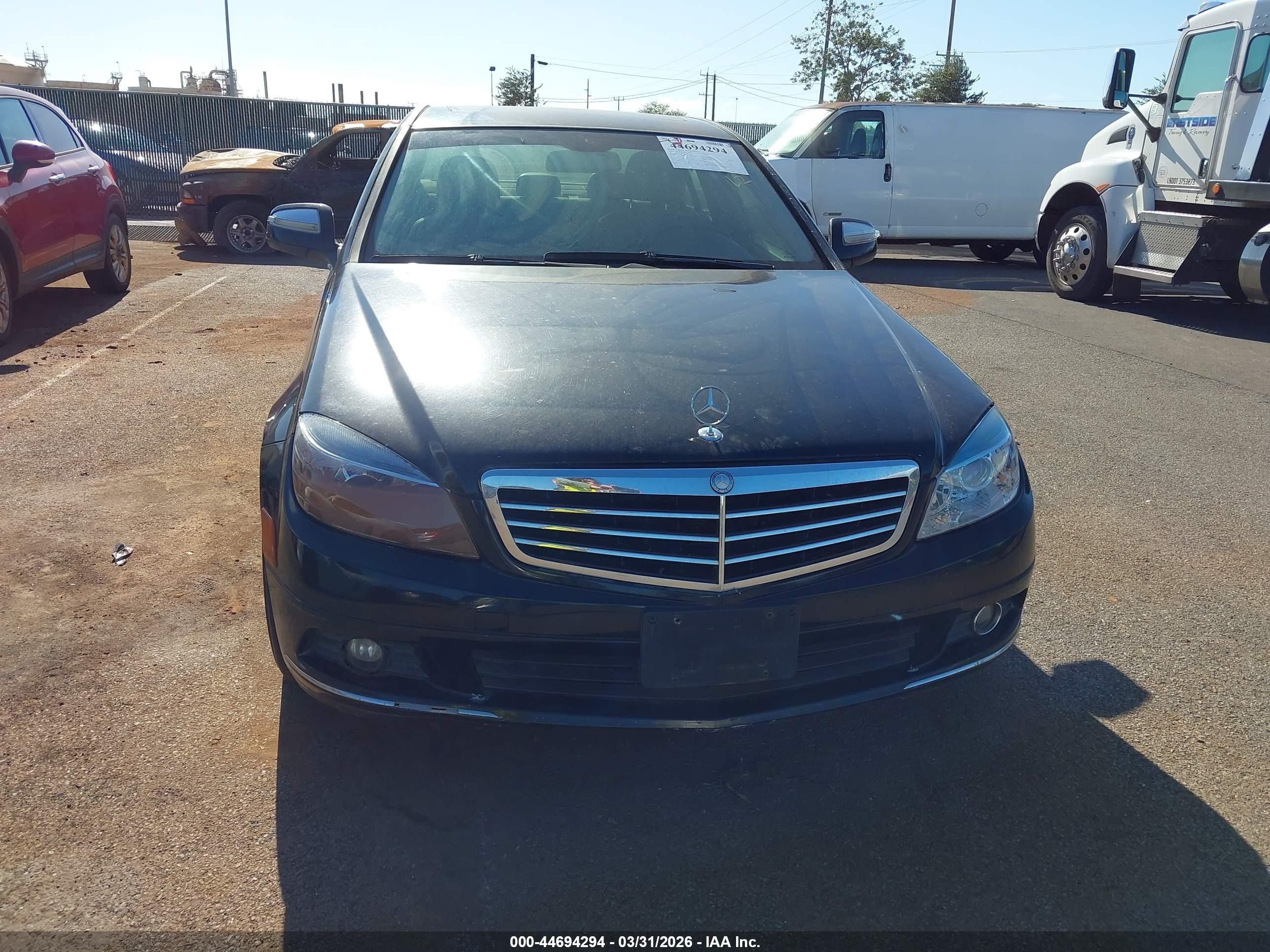2008 Mercedes-benz C 300 Luxury/sport Black vin: WDDGF54X88R030569