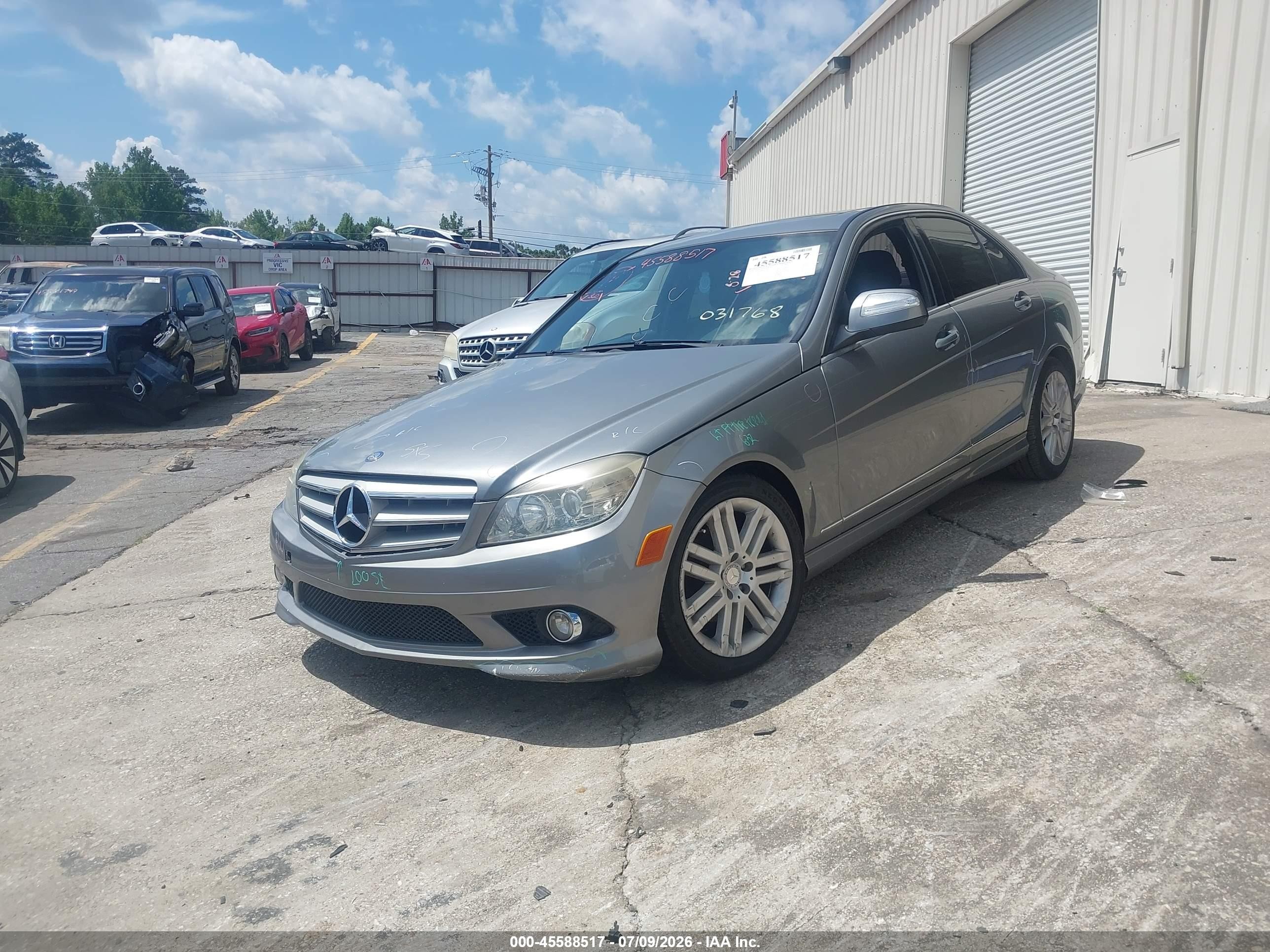 2008 Mercedes-benz C 300 Luxury/sport Gray vin: WDDGF54X88R031768