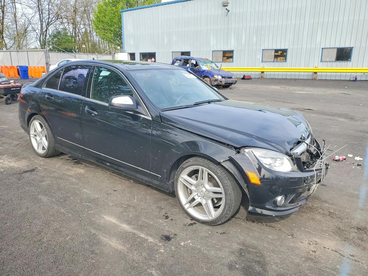 2009 Mercedes-benz C 300 Black vin: WDDGF54X89F263211