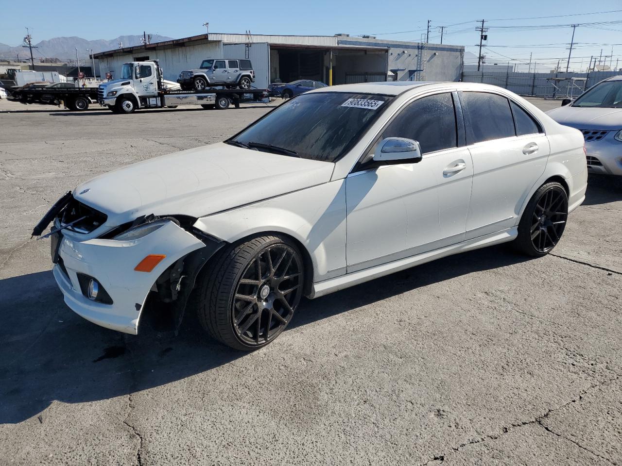 2009 Mercedes-benz C 300 White vin: WDDGF54X89R051665