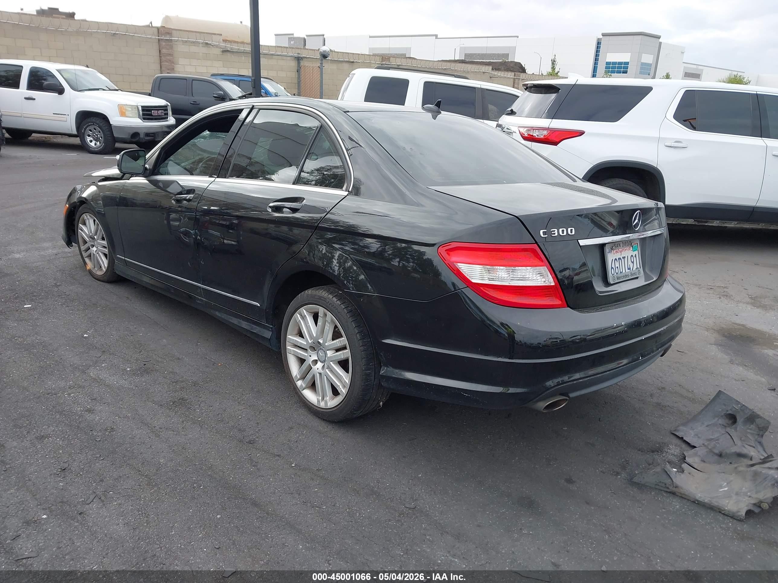 2009 Mercedes-benz C 300 Luxury/sport Black vin: WDDGF54X89R056963