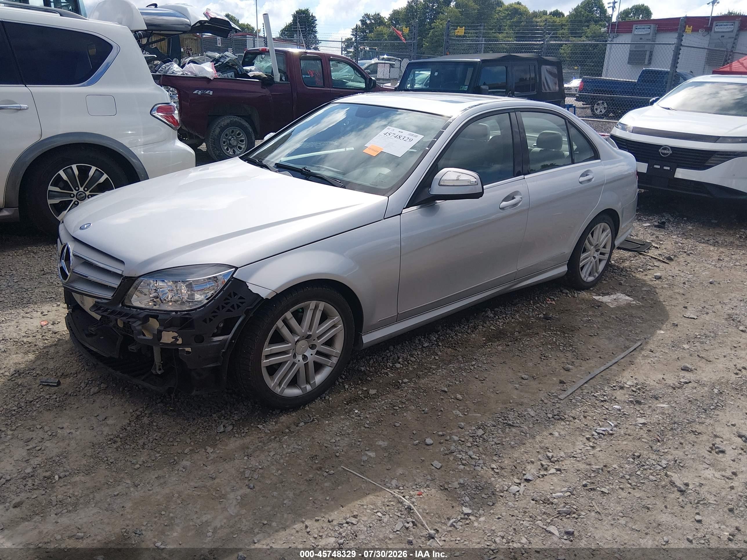 2009 Mercedes-benz C 300 Luxury/sport Silver vin: WDDGF54X89R079899
