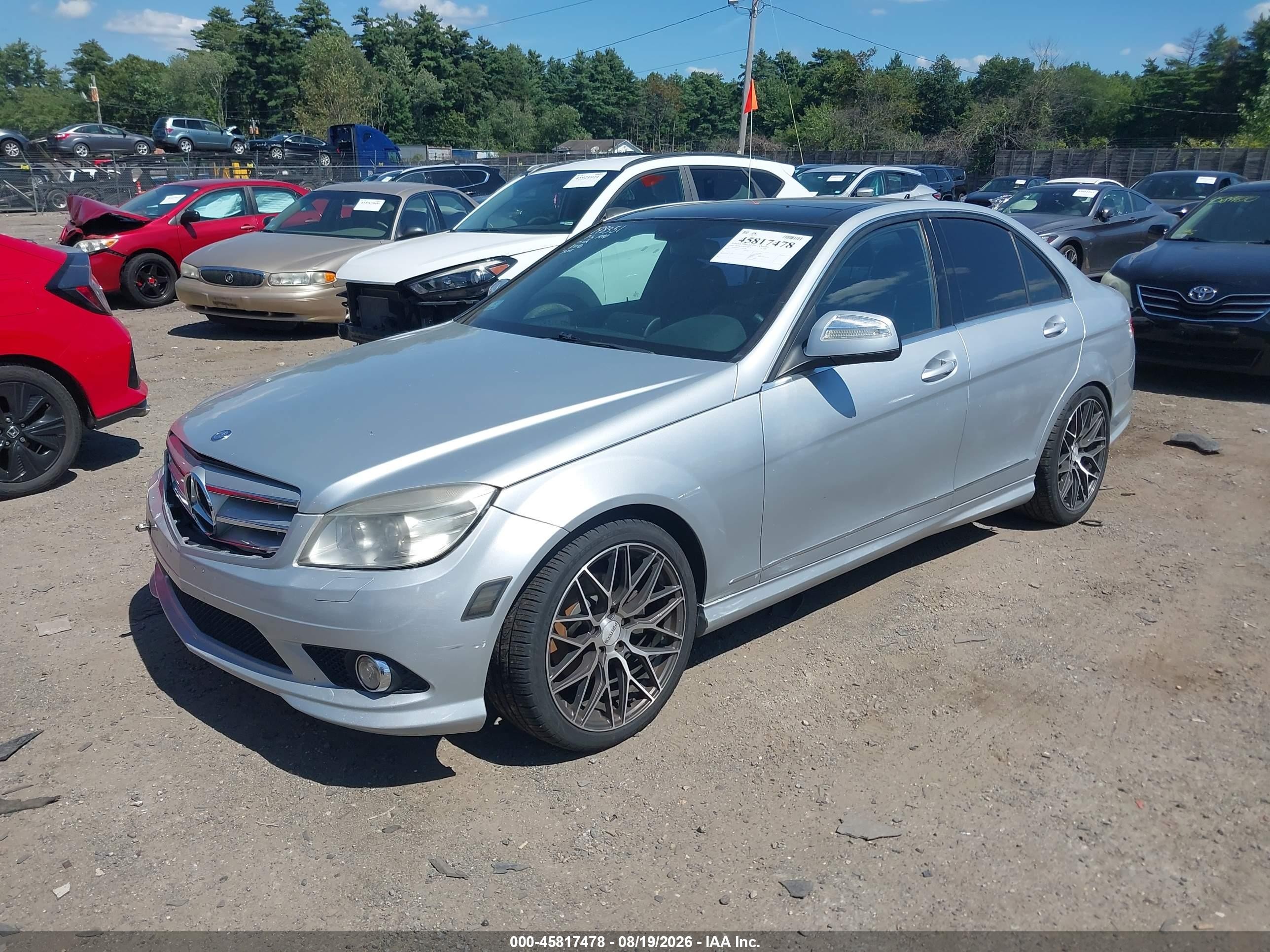 2008 Mercedes-benz C 300 Luxury/sport Silver vin: WDDGF54X98F041128