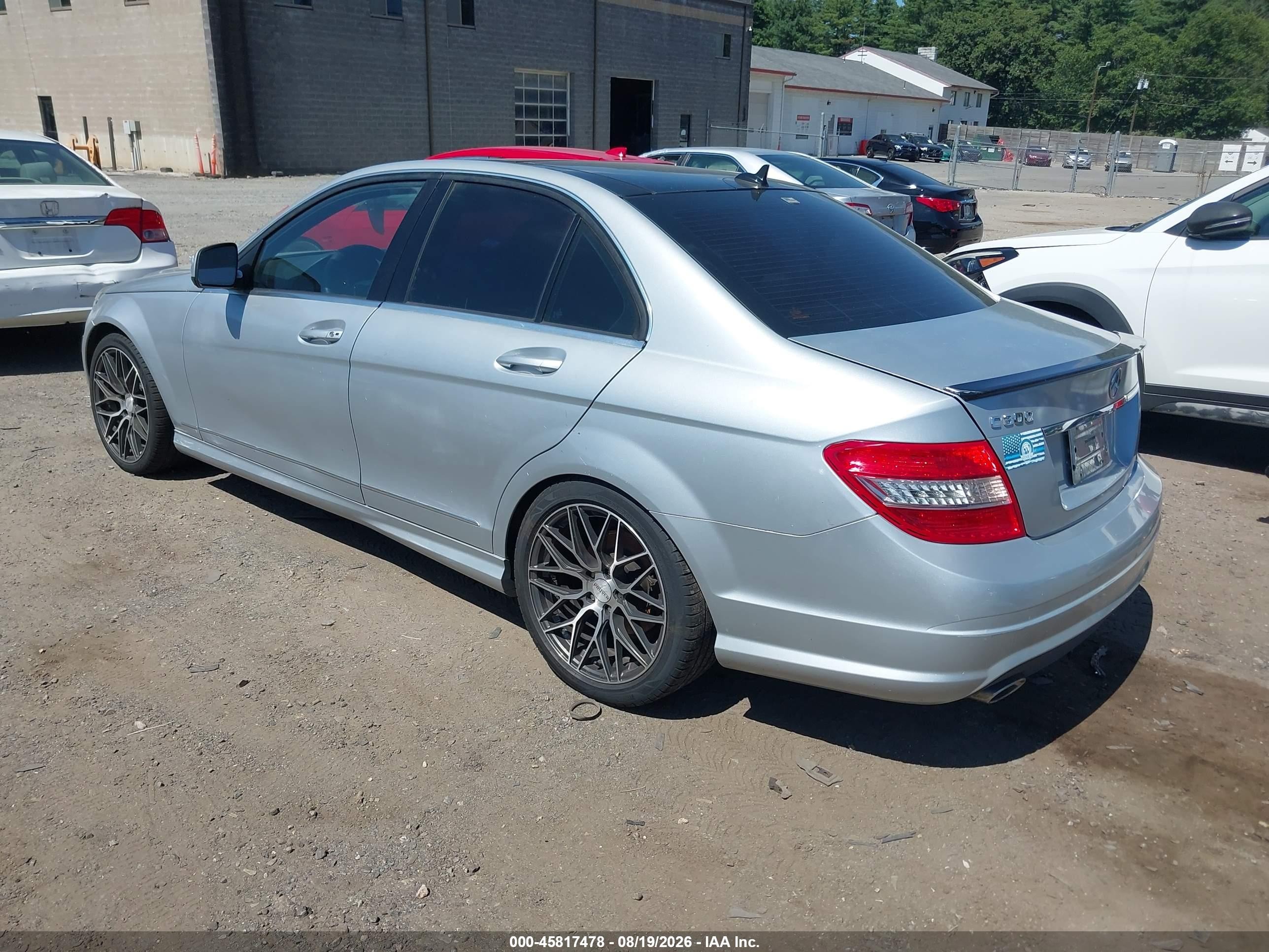2008 Mercedes-benz C 300 Luxury/sport Silver vin: WDDGF54X98F041128