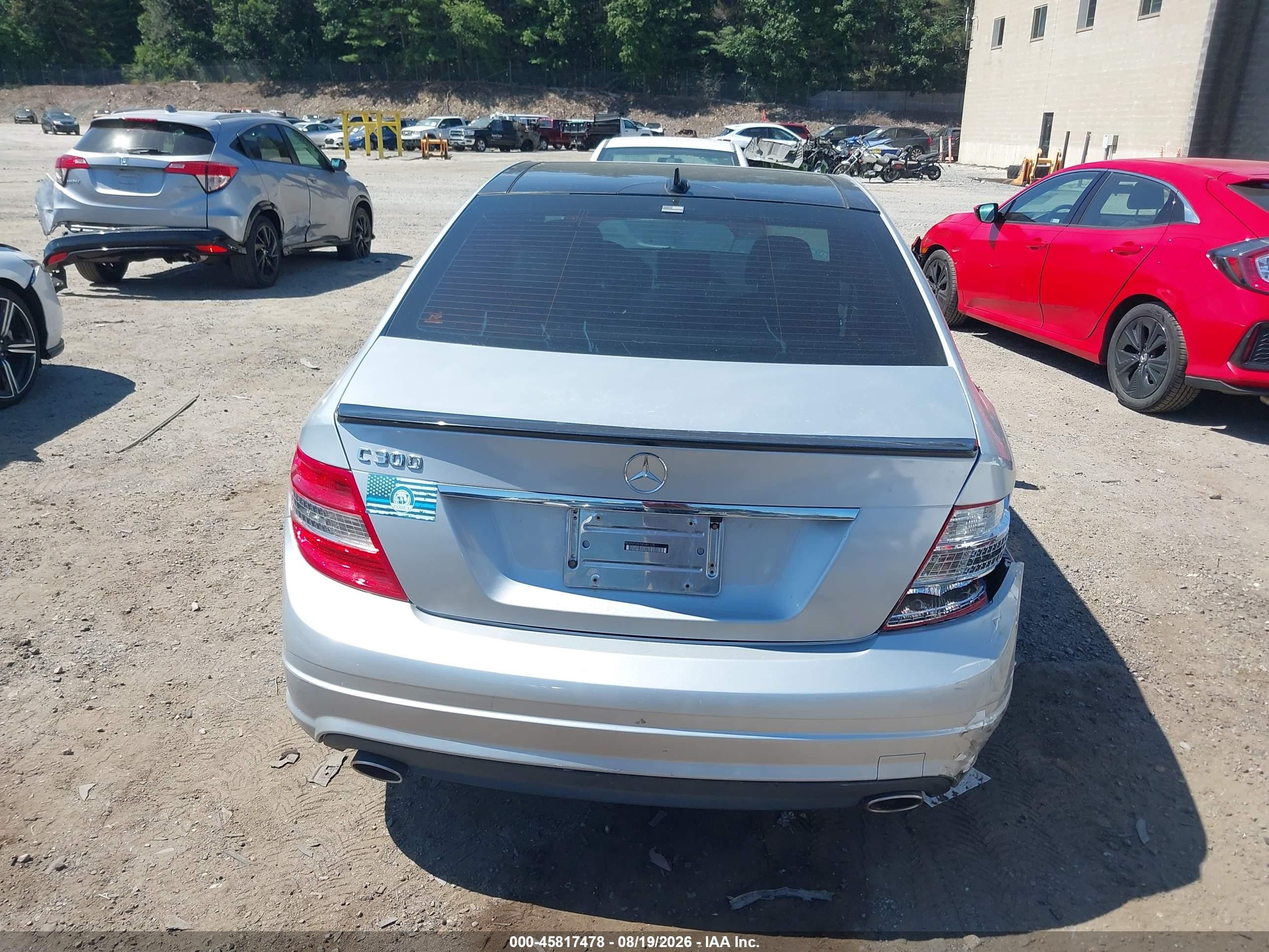 2008 Mercedes-benz C 300 Luxury/sport Silver vin: WDDGF54X98F041128