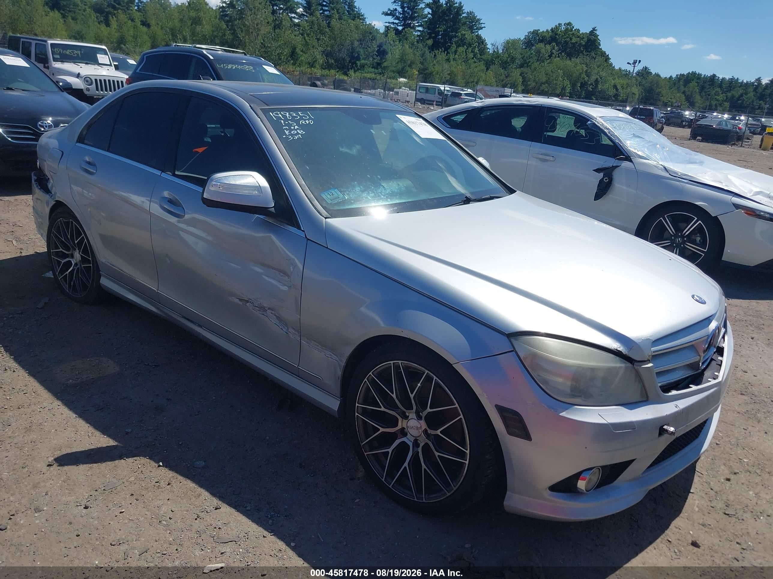 2008 Mercedes-benz C 300 Luxury/sport Silver vin: WDDGF54X98F041128