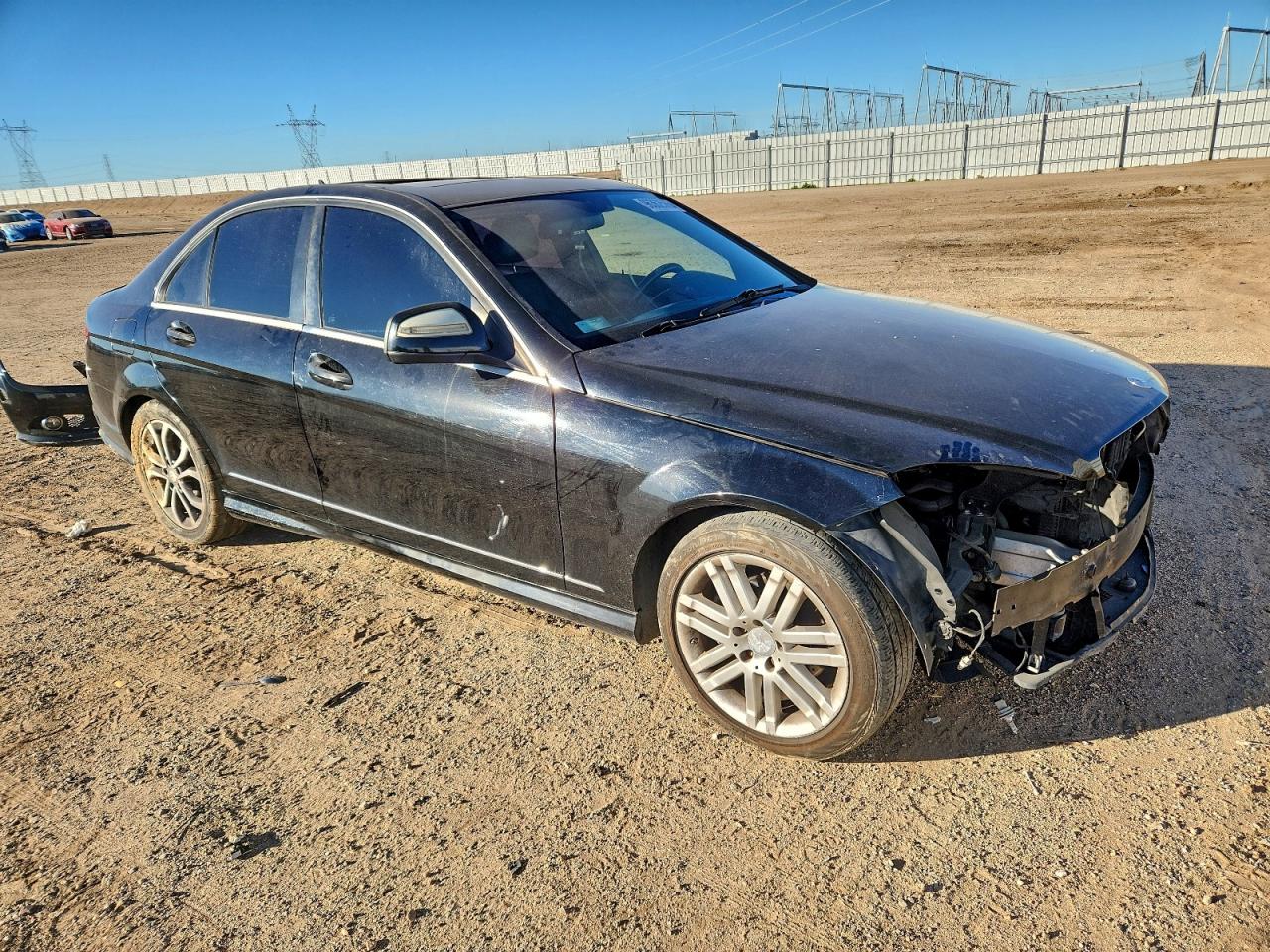2008 Mercedes-benz C 300 Black vin: WDDGF54X98F073724