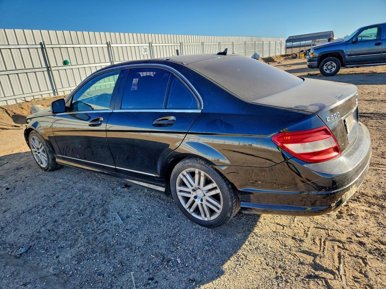 2008 Mercedes-benz C 300 Black vin: WDDGF54X98F073724