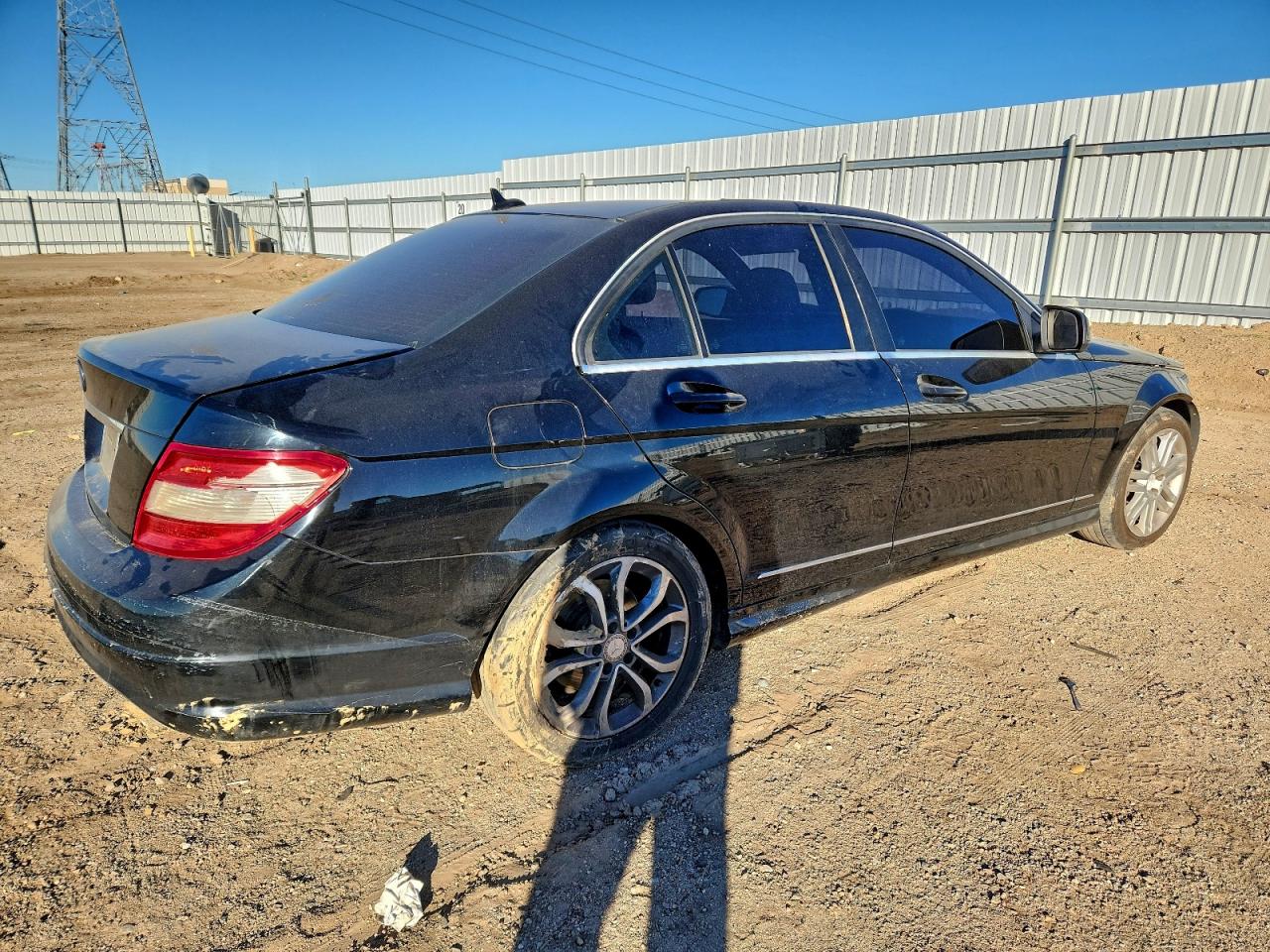 2008 Mercedes-benz C 300 Black vin: WDDGF54X98F073724