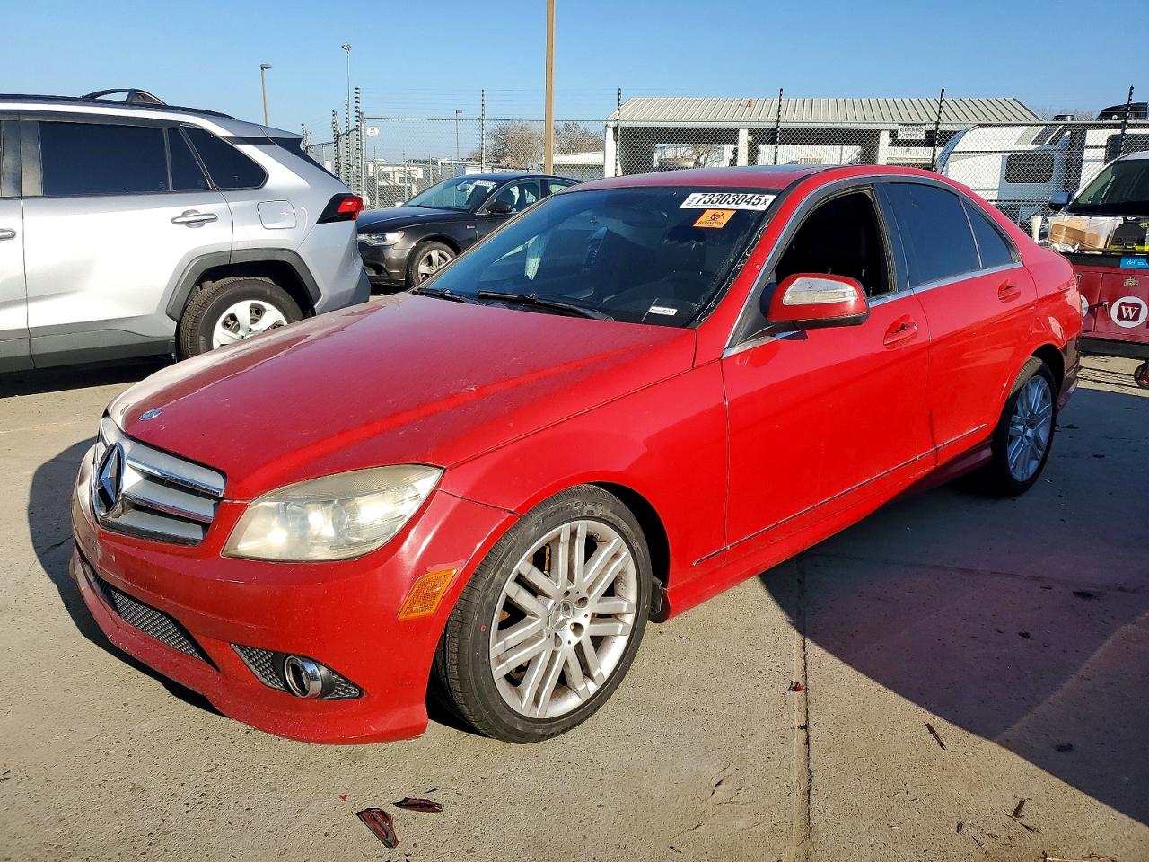 2008 Mercedes-benz C 300 Red vin: WDDGF54X98F121058