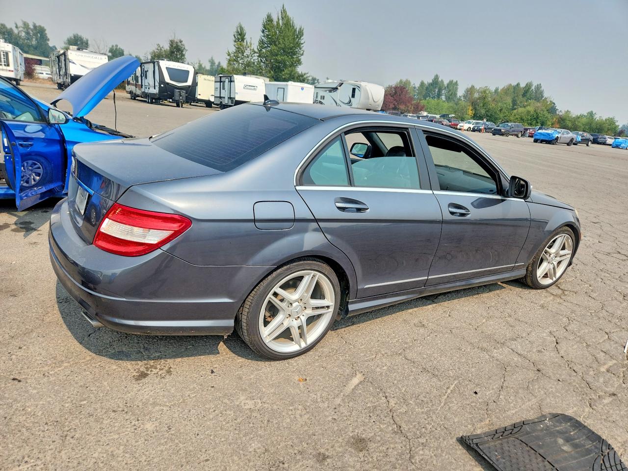2008 Mercedes-benz C 300 Gray vin: WDDGF54X98F173967