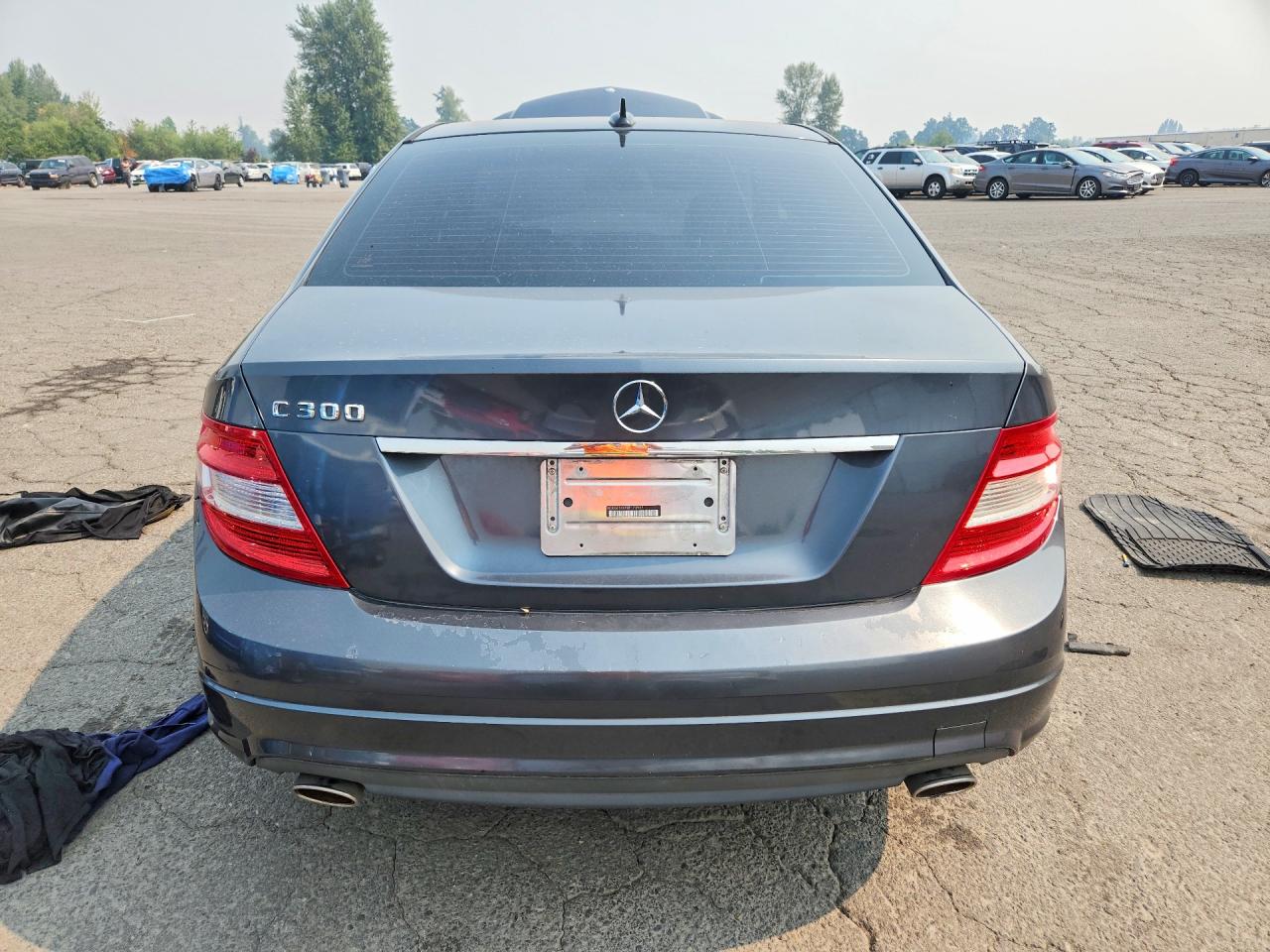 2008 Mercedes-benz C 300 Gray vin: WDDGF54X98F173967