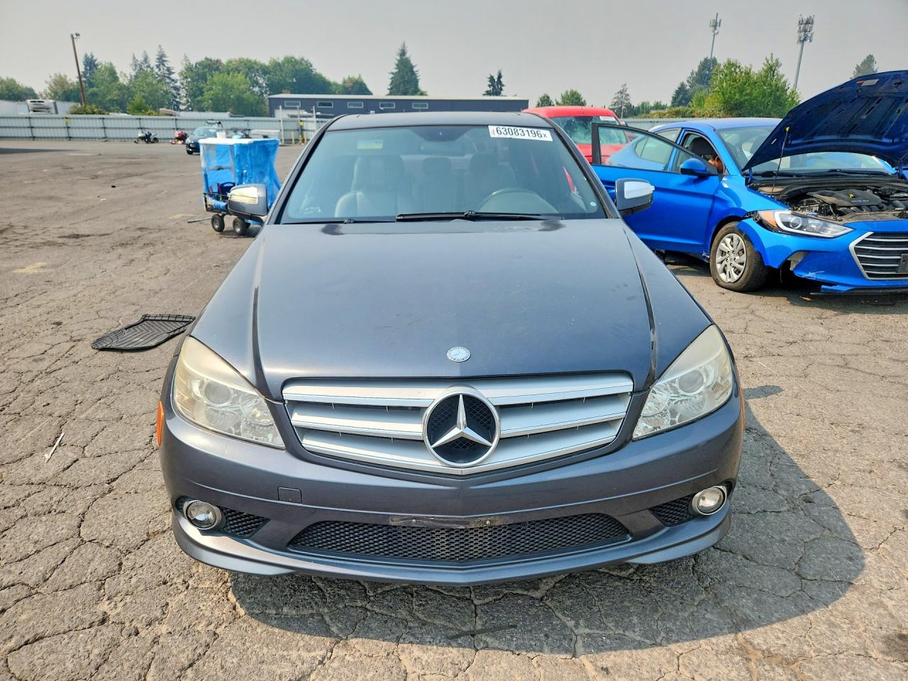 2008 Mercedes-benz C 300 Gray vin: WDDGF54X98F173967