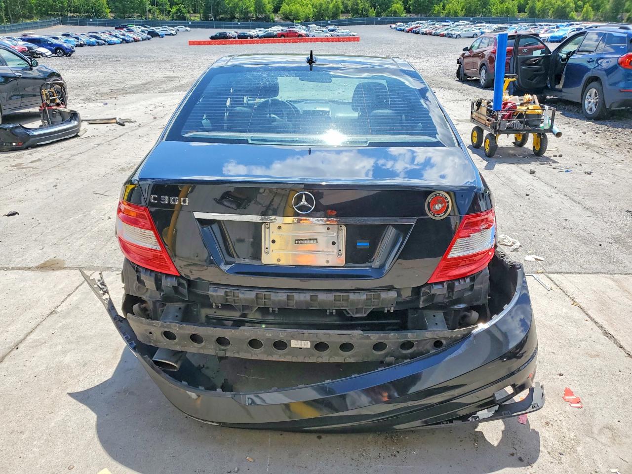 2008 Mercedes-benz C 300 Black vin: WDDGF54X98R013313