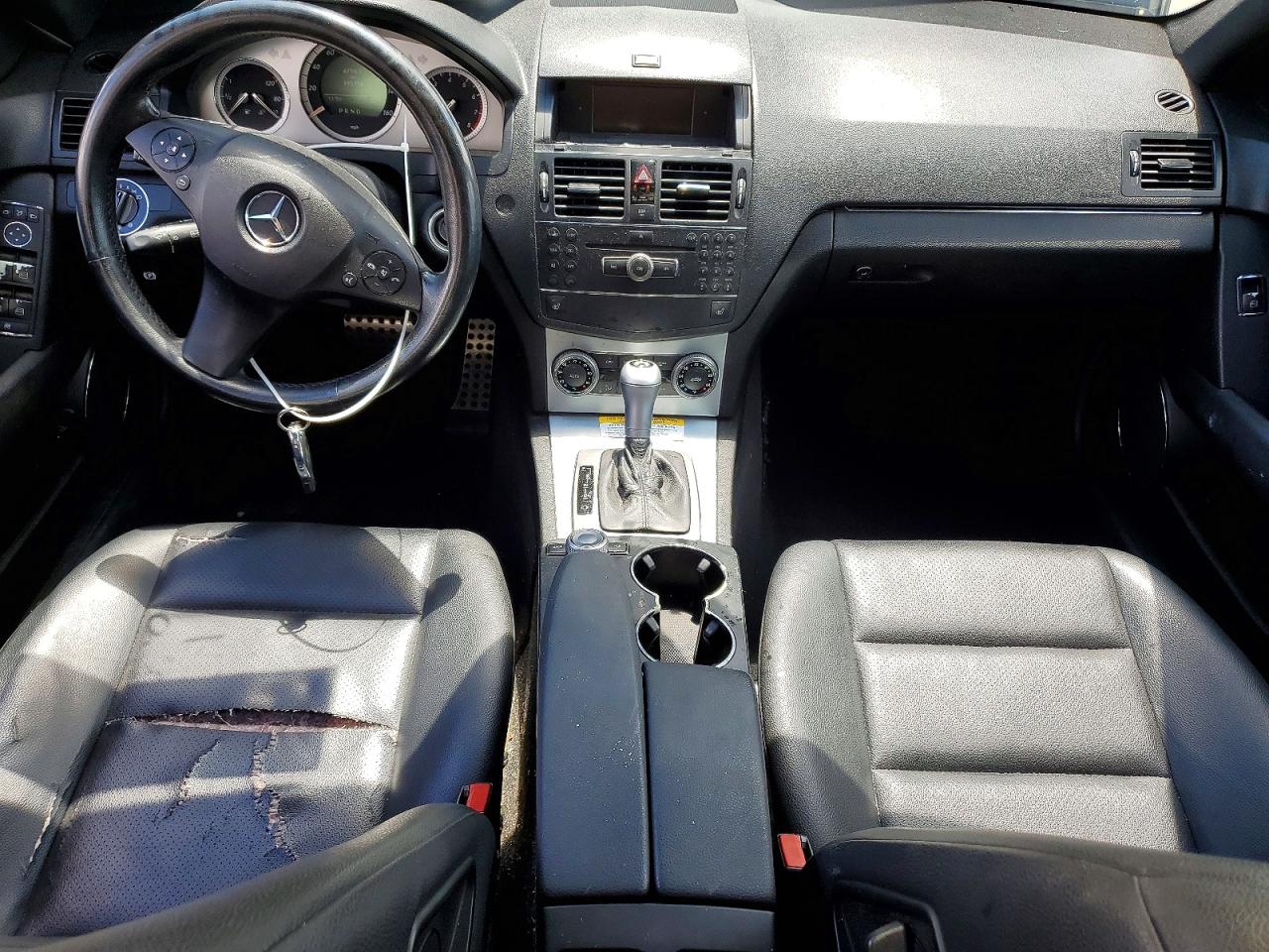2008 Mercedes-benz C 300 Black vin: WDDGF54X98R013313
