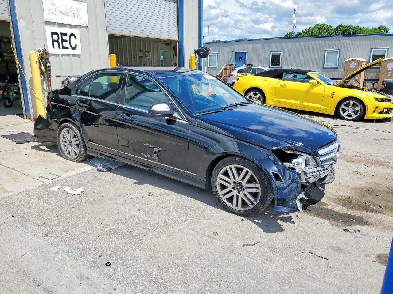 2008 Mercedes-benz C 300 Black vin: WDDGF54X98R013313