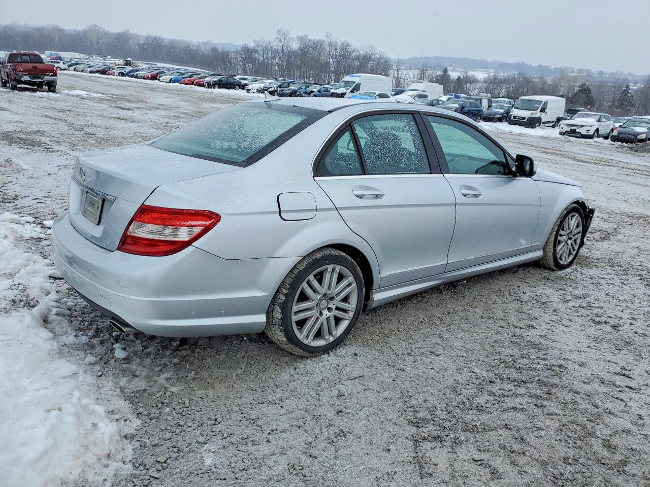 2008 Mercedes-benz C 300 Silver vin: WDDGF54X98R014705