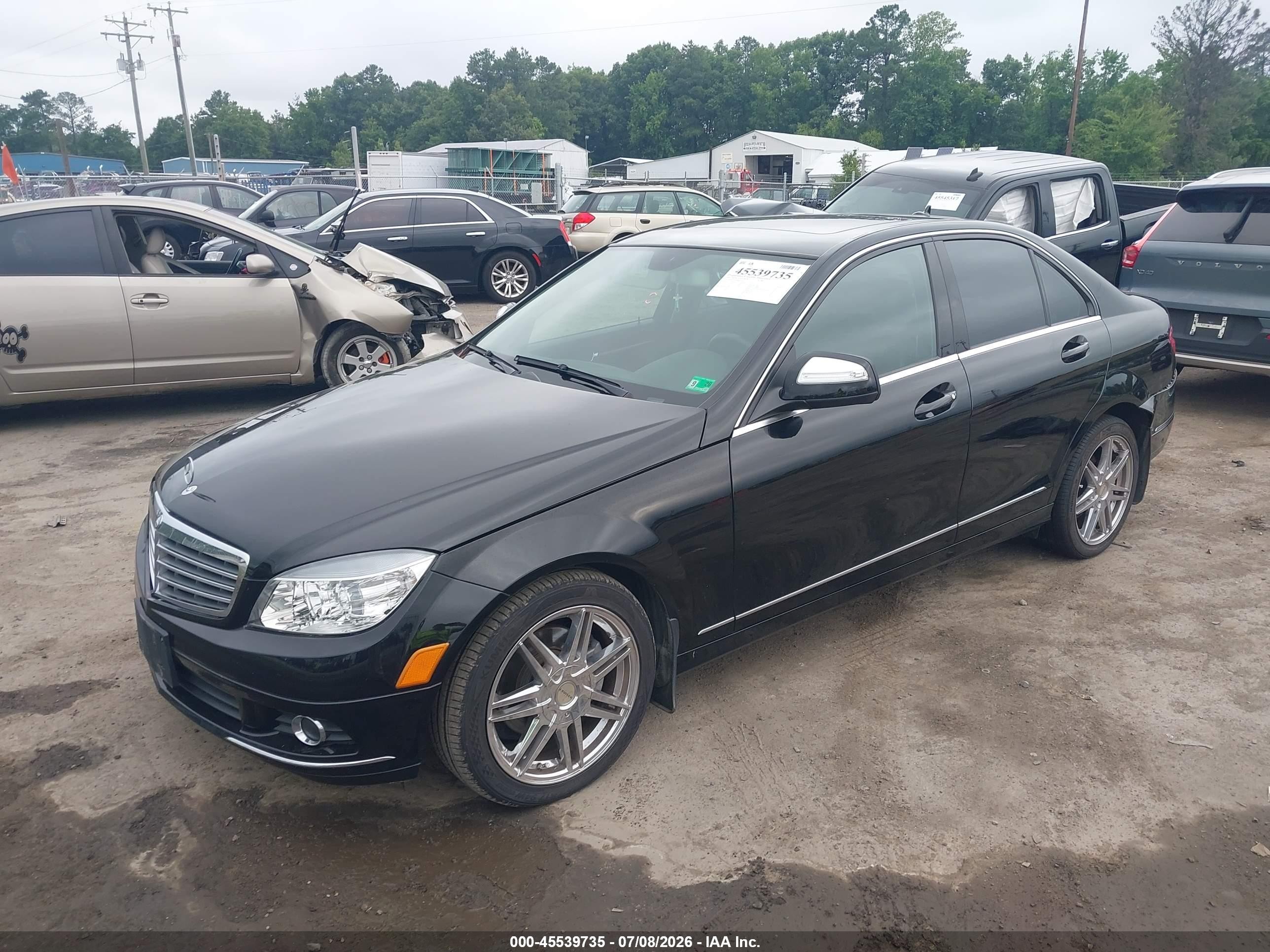 2009 Mercedes-benz C 300 Luxury Black vin: WDDGF54X99R045776