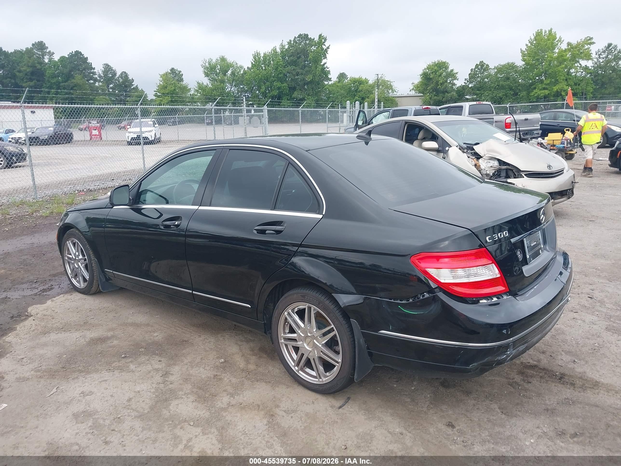 2009 Mercedes-benz C 300 Luxury Black vin: WDDGF54X99R045776