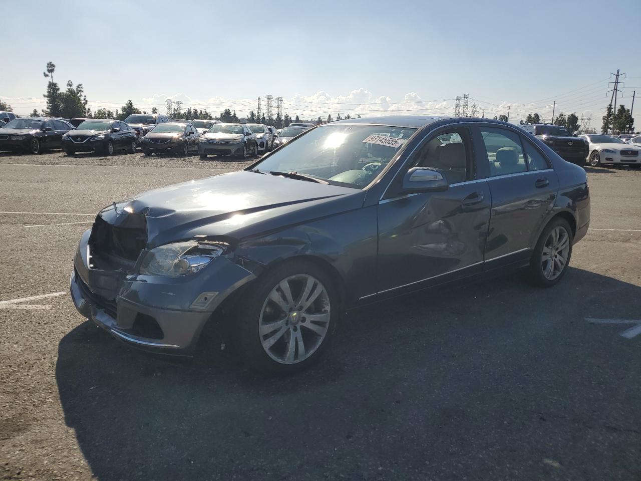 2009 Mercedes-benz C 300 Угольный vin: WDDGF54X99R064392