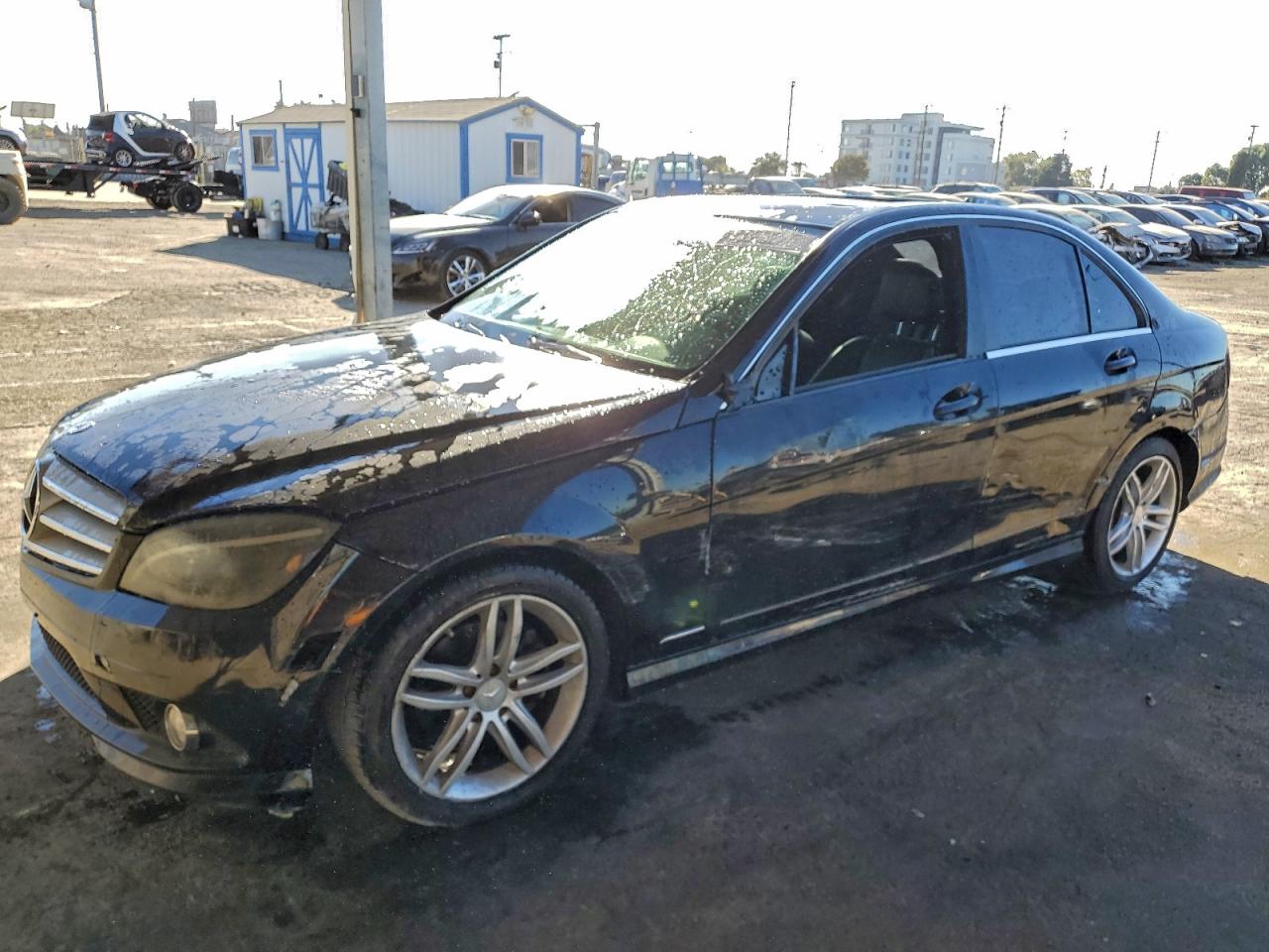 2009 Mercedes-benz C 300 Черный vin: WDDGF54X99R073576