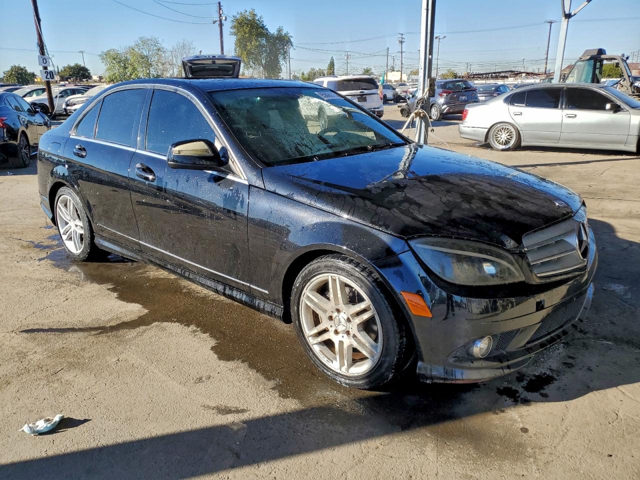 2009 Mercedes-benz C 300 Черный vin: WDDGF54X99R073576