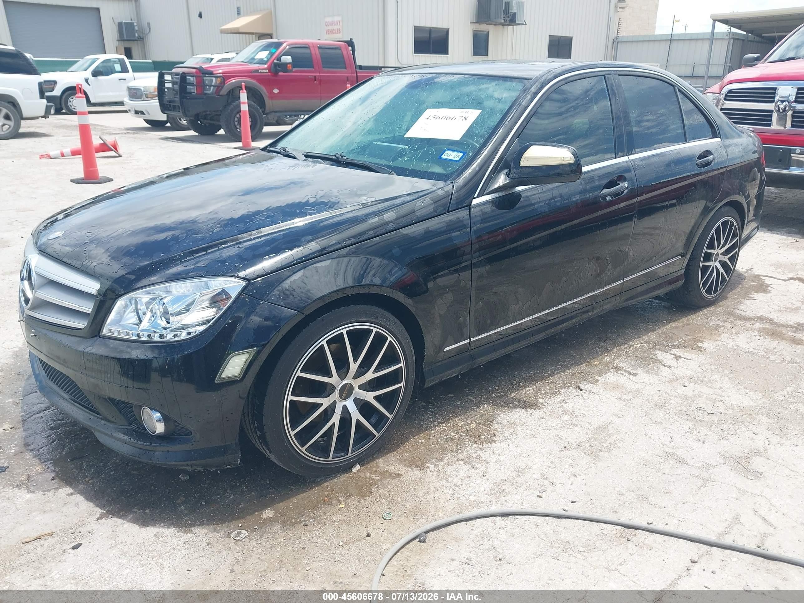 2009 Mercedes-benz C 300 Sport Black vin: WDDGF54X99R078535