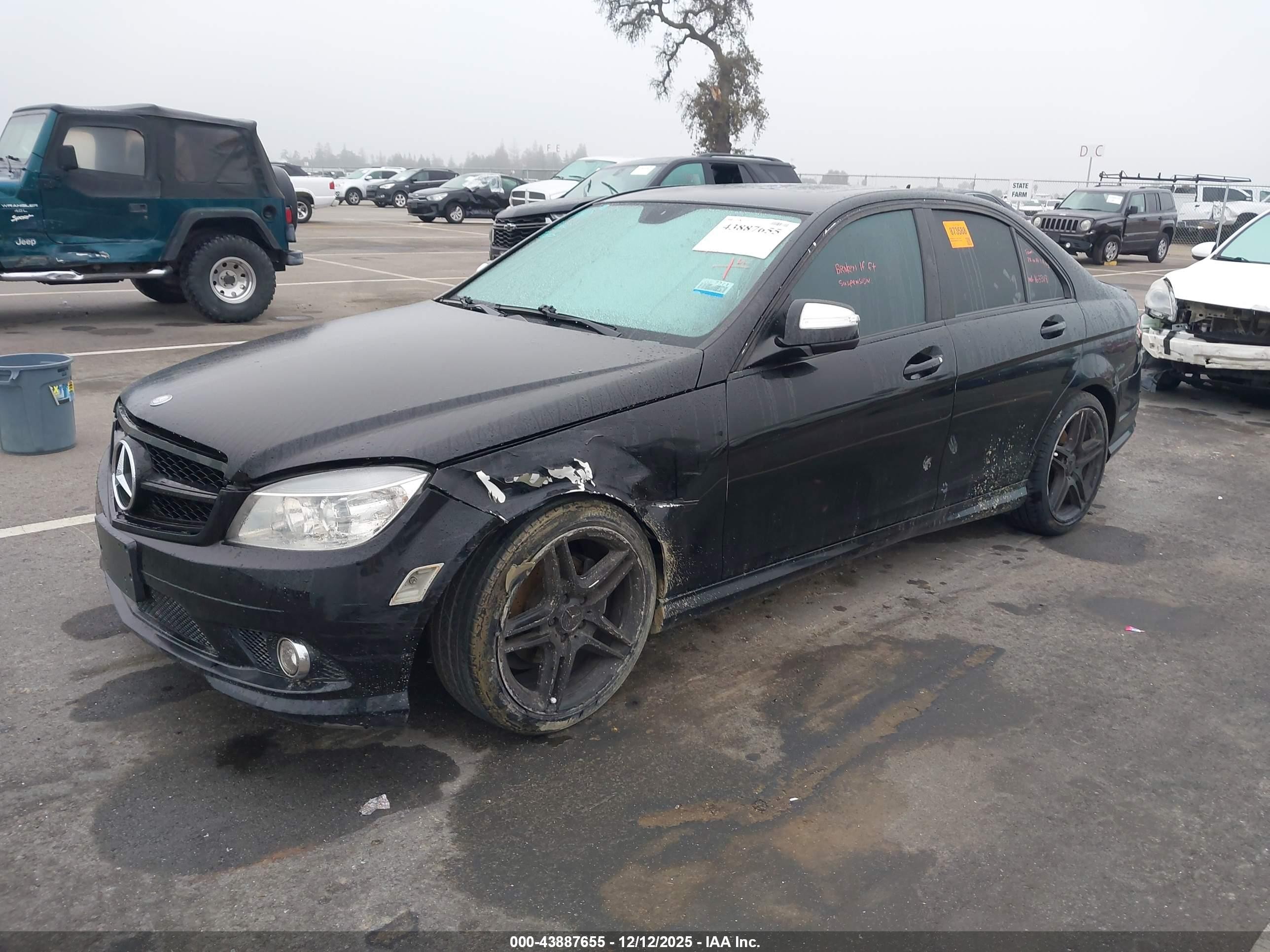 2009 Mercedes-benz C 300 Luxury/sport Black vin: WDDGF54X99R083010