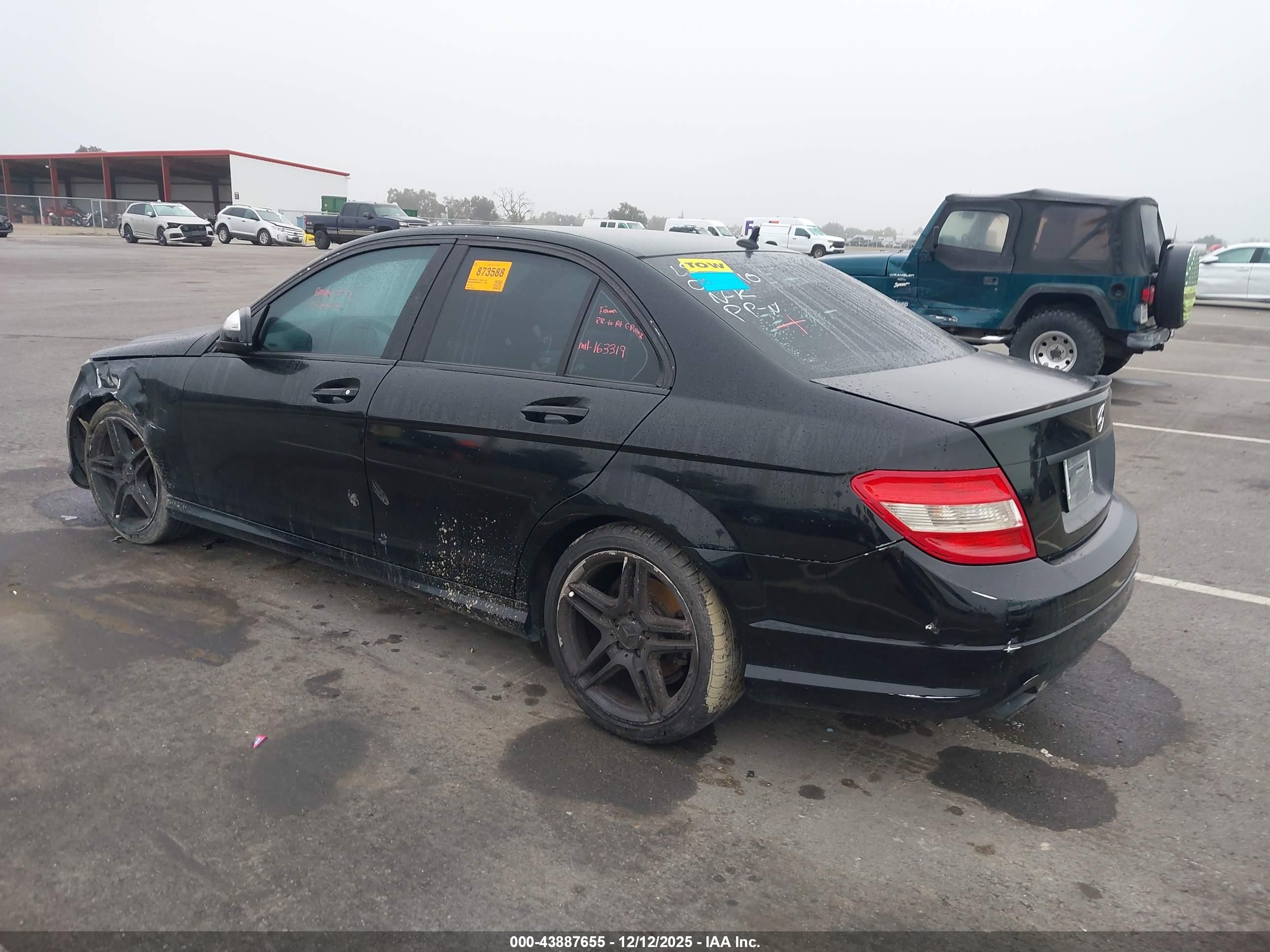 2009 Mercedes-benz C 300 Luxury/sport Black vin: WDDGF54X99R083010