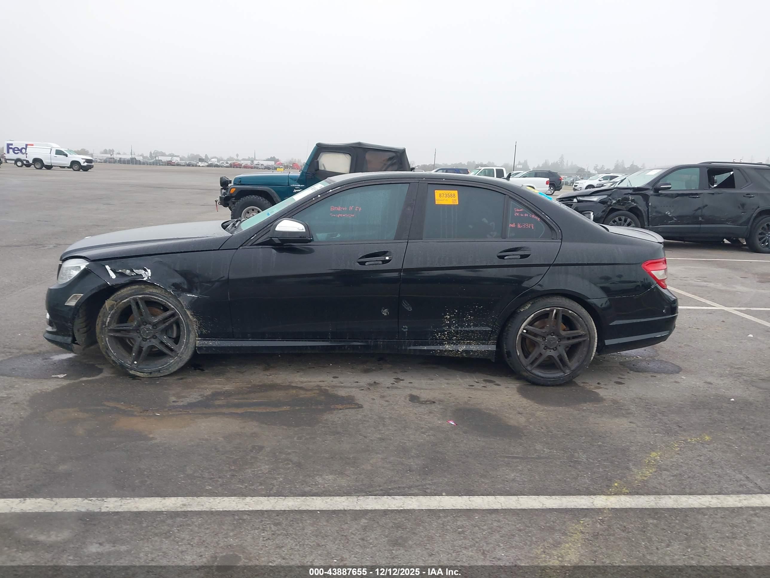 2009 Mercedes-benz C 300 Luxury/sport Black vin: WDDGF54X99R083010
