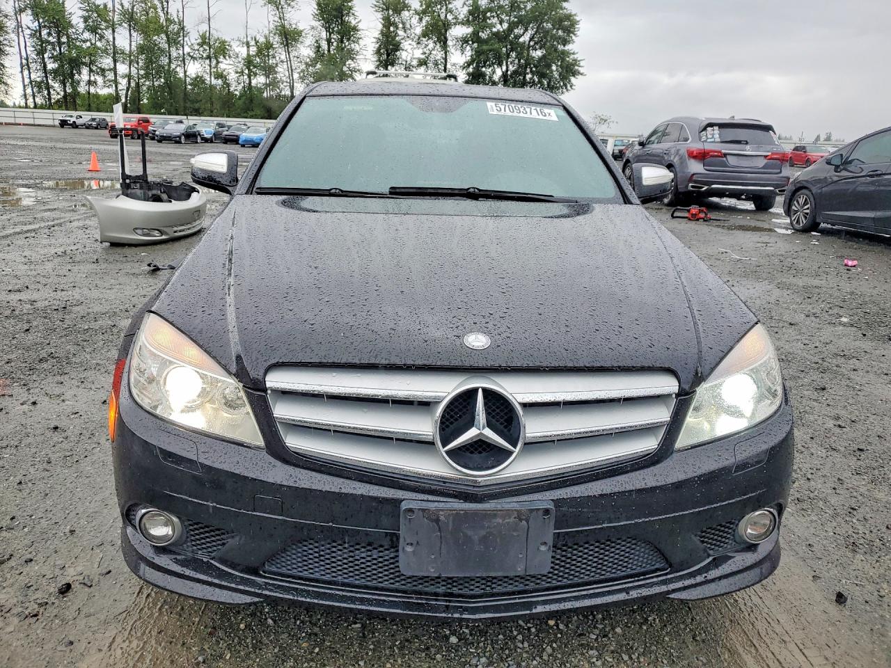 2008 Mercedes-benz C 300 Черный vin: WDDGF54XX8F115141