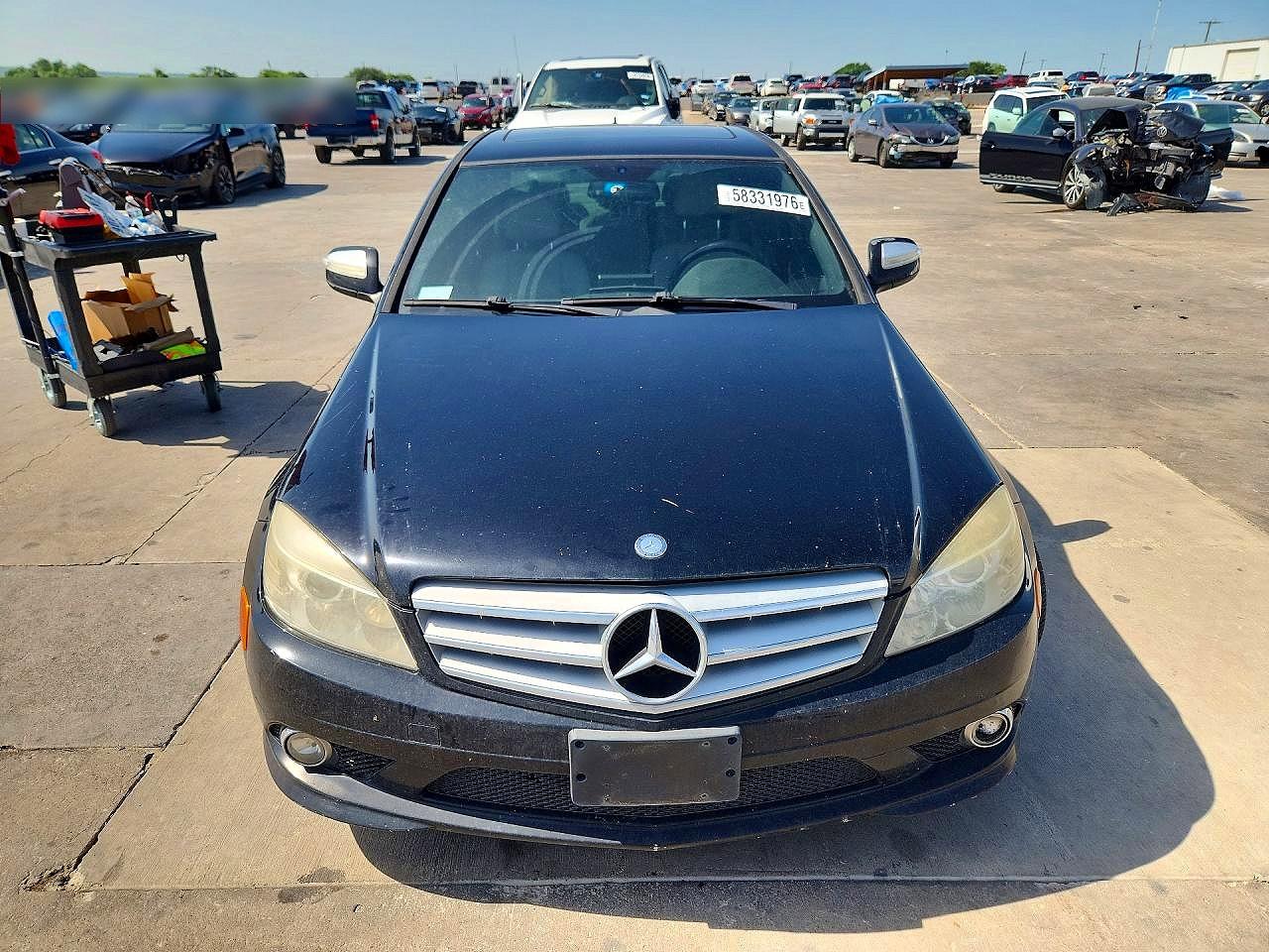 2009 Mercedes-benz C 300 Black vin: WDDGF54XX9F220909