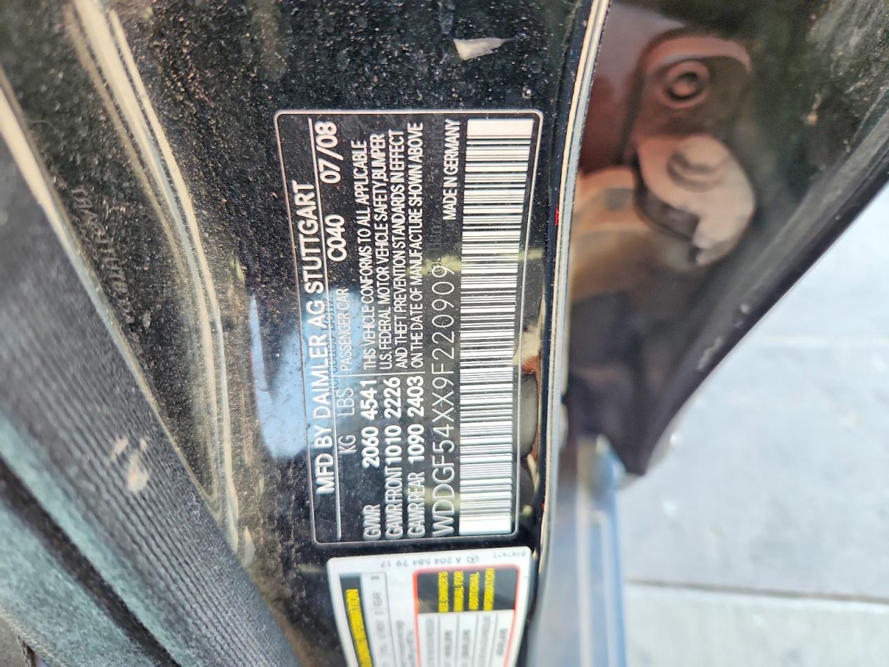 2009 Mercedes-benz C 300 Black vin: WDDGF54XX9F220909
