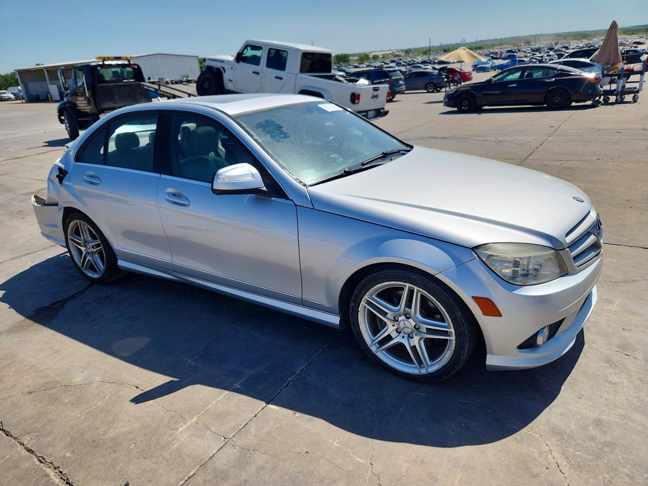 2008 Mercedes-benz C 350 Silver vin: WDDGF56X08F016082