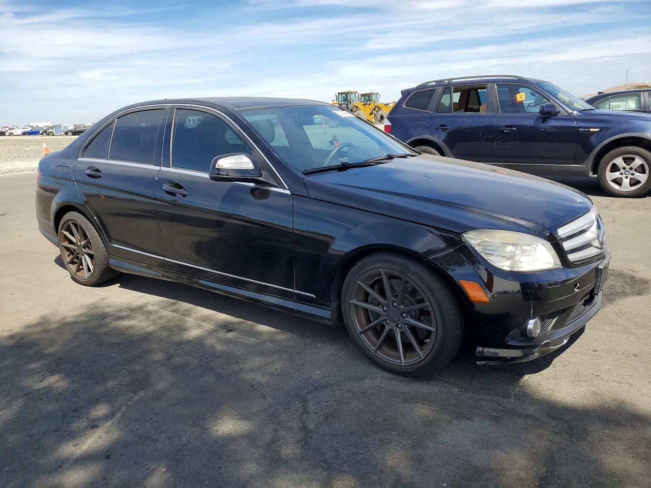 2008 Mercedes-benz C 350 Black vin: WDDGF56X08R036332