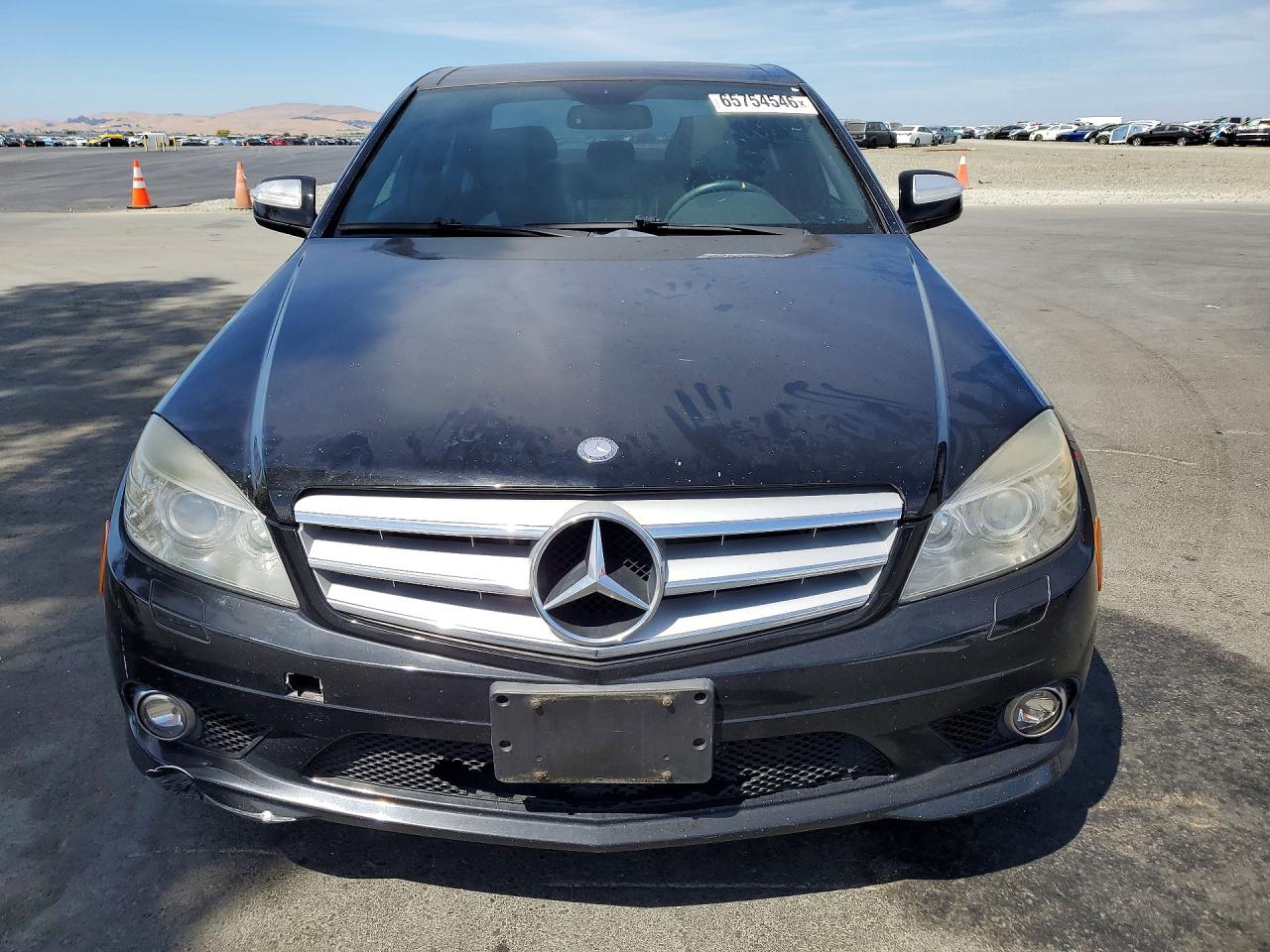 2008 Mercedes-benz C 350 Black vin: WDDGF56X08R036332