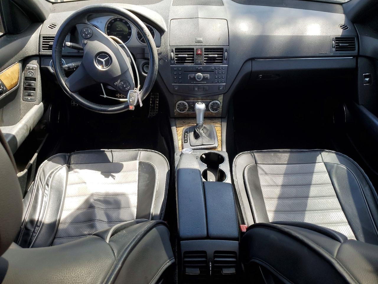 2008 Mercedes-benz C 350 Black vin: WDDGF56X08R036332