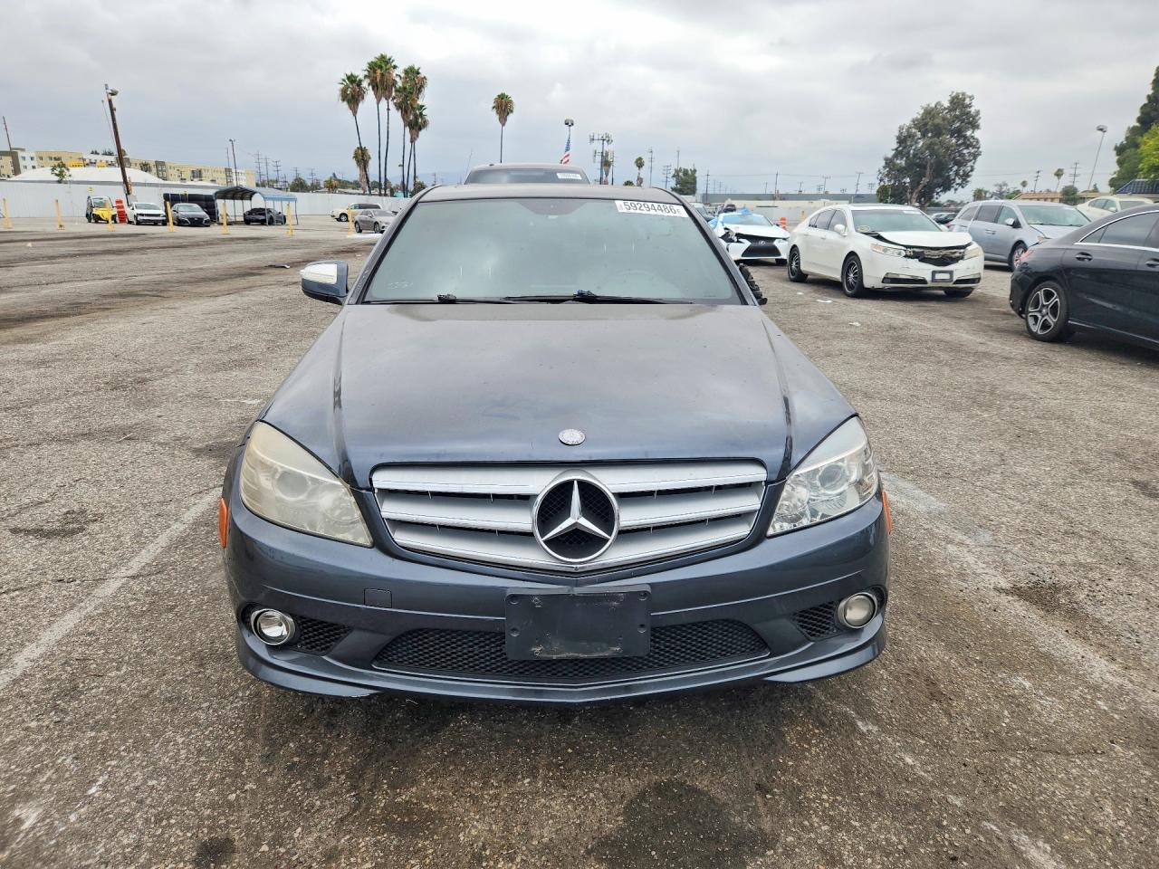 2009 Mercedes-benz C 350 Gray vin: WDDGF56X09R065847