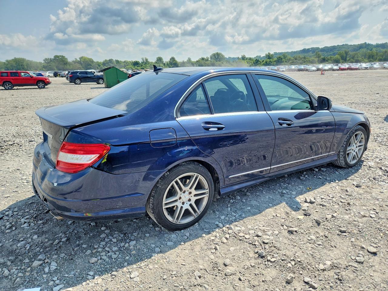 2008 Mercedes-benz C 350 Blue vin: WDDGF56X18F045025