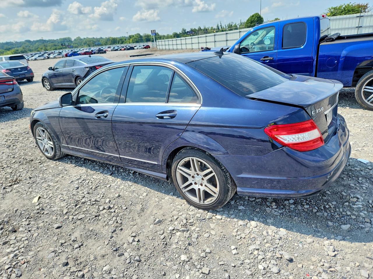 2008 Mercedes-benz C 350 Blue vin: WDDGF56X18F045025