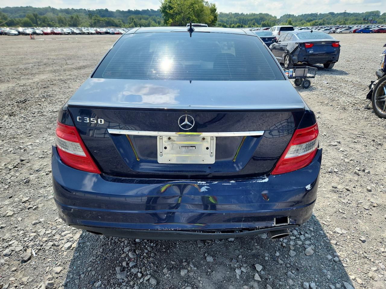 2008 Mercedes-benz C 350 Blue vin: WDDGF56X18F045025