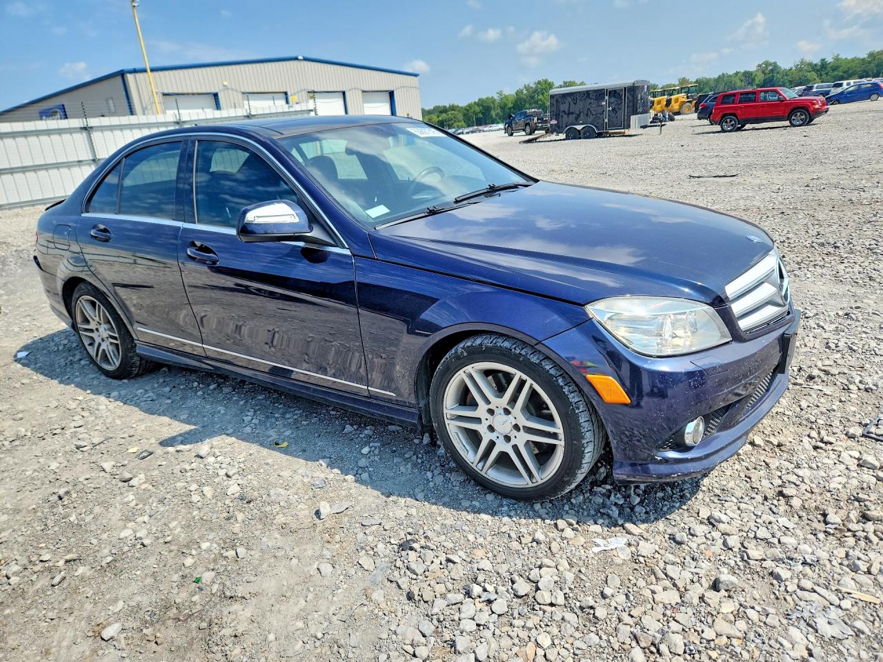 2008 Mercedes-benz C 350 Blue vin: WDDGF56X18F045025