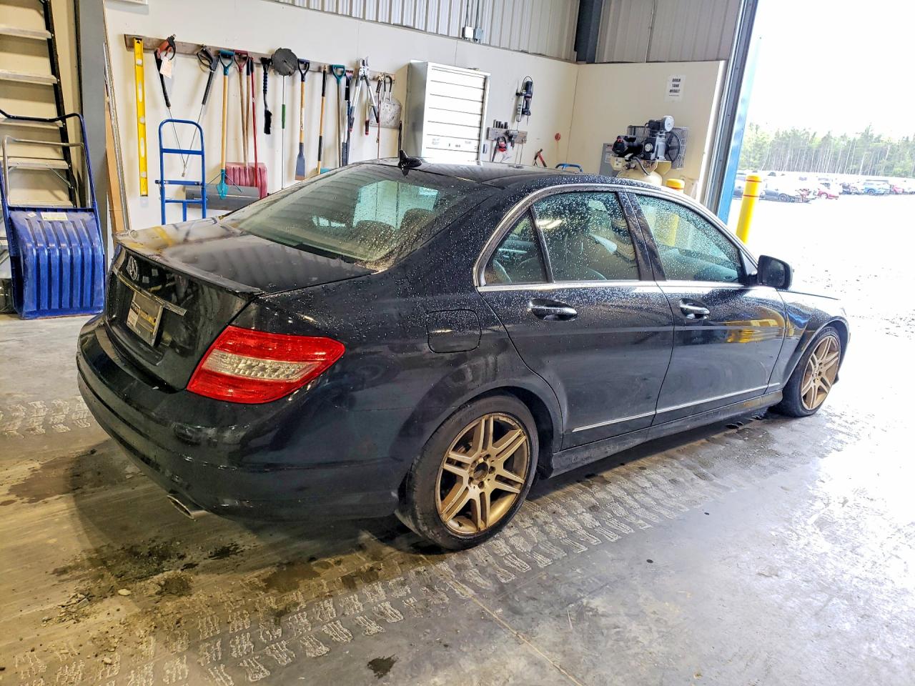 2008 Mercedes-benz C 350 Black vin: WDDGF56X18F050953