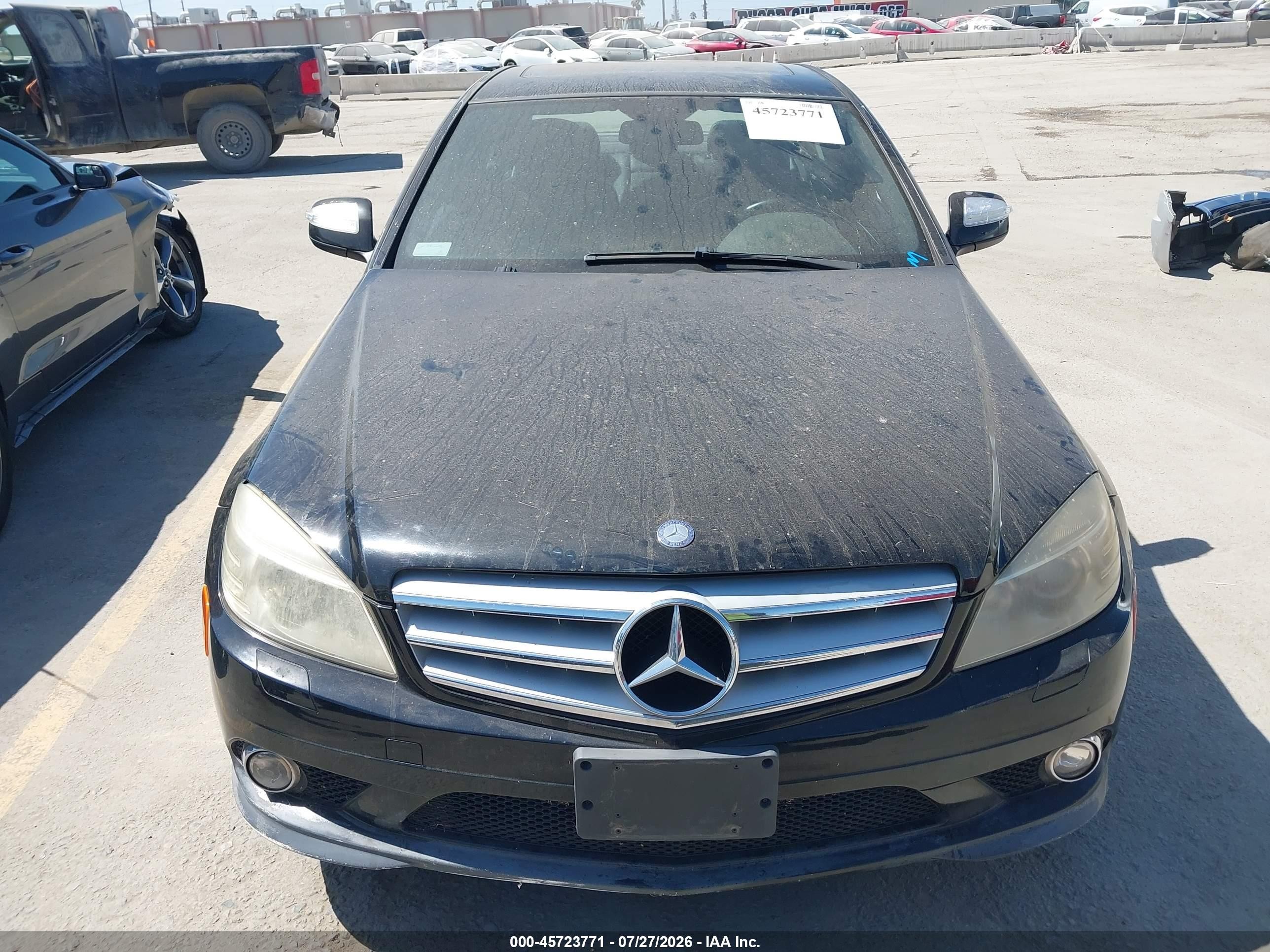 2008 Mercedes-benz C 350 Sport Black vin: WDDGF56X18F067249
