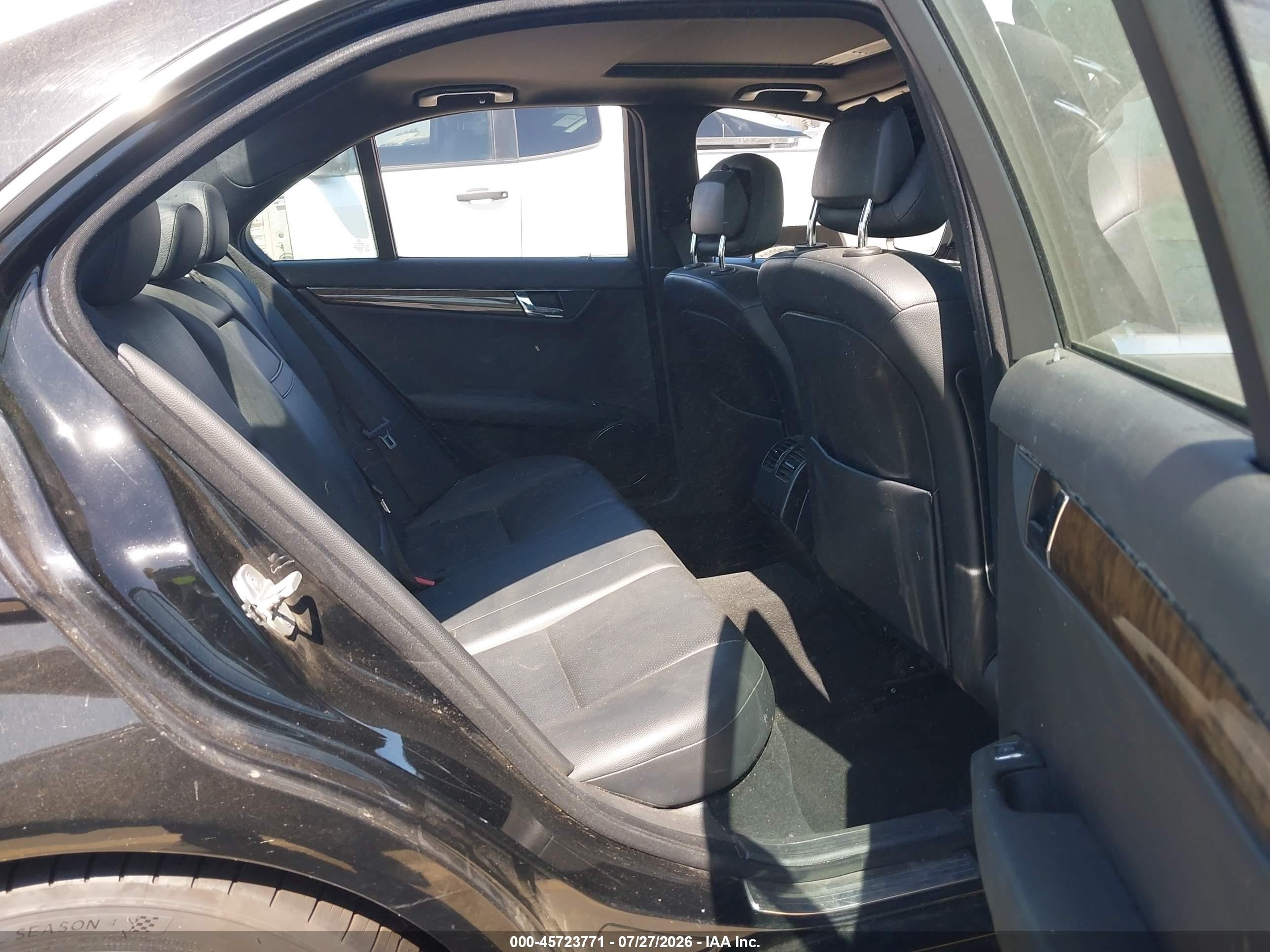 2008 Mercedes-benz C 350 Sport Black vin: WDDGF56X18F067249