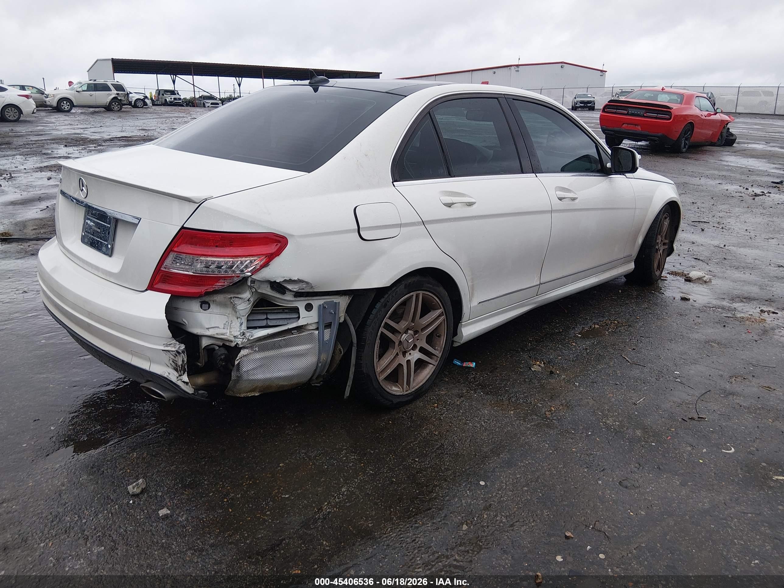 2008 Mercedes-benz C 350 Sport White vin: WDDGF56X18R026537