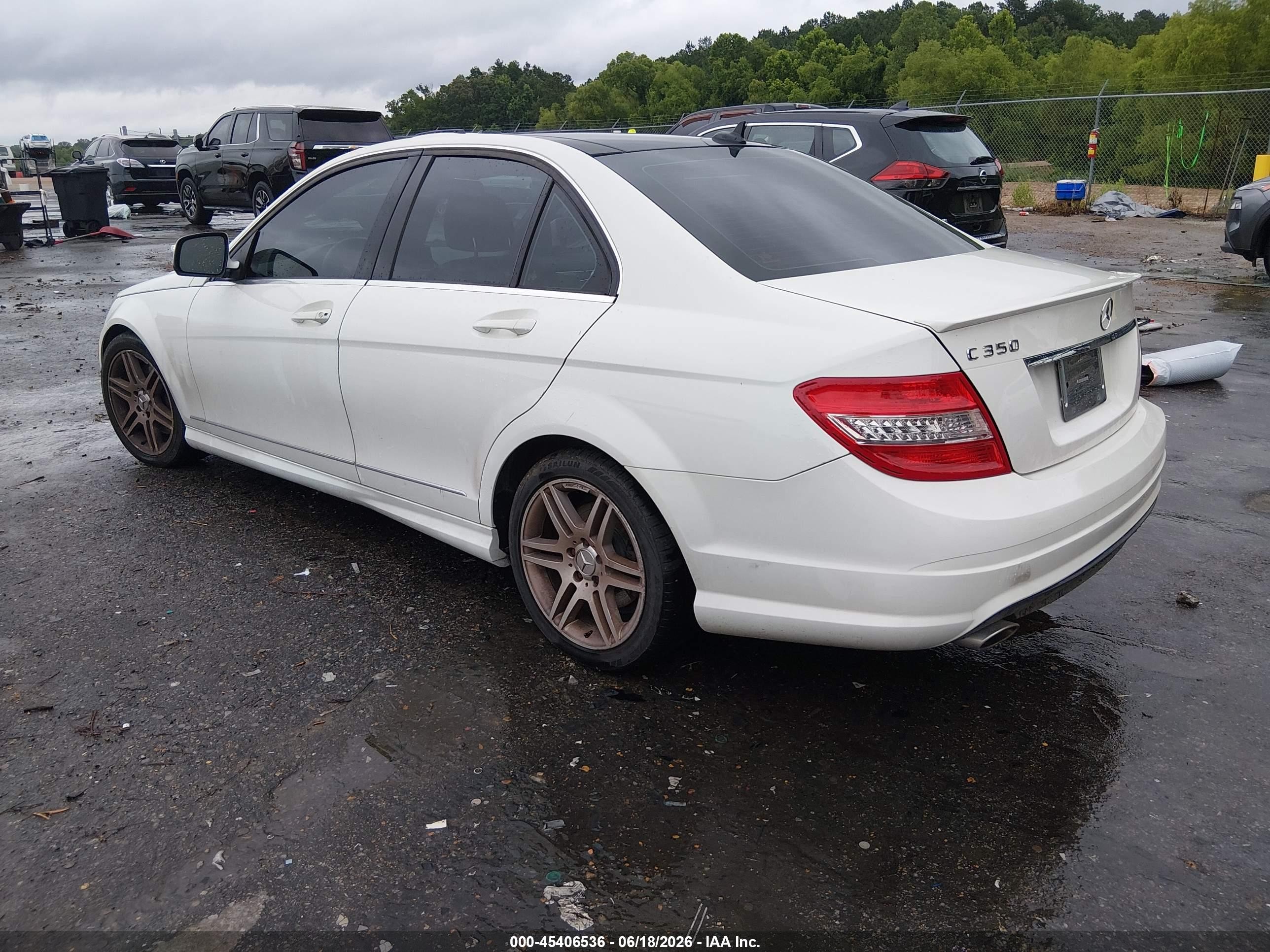 2008 Mercedes-benz C 350 Sport White vin: WDDGF56X18R026537