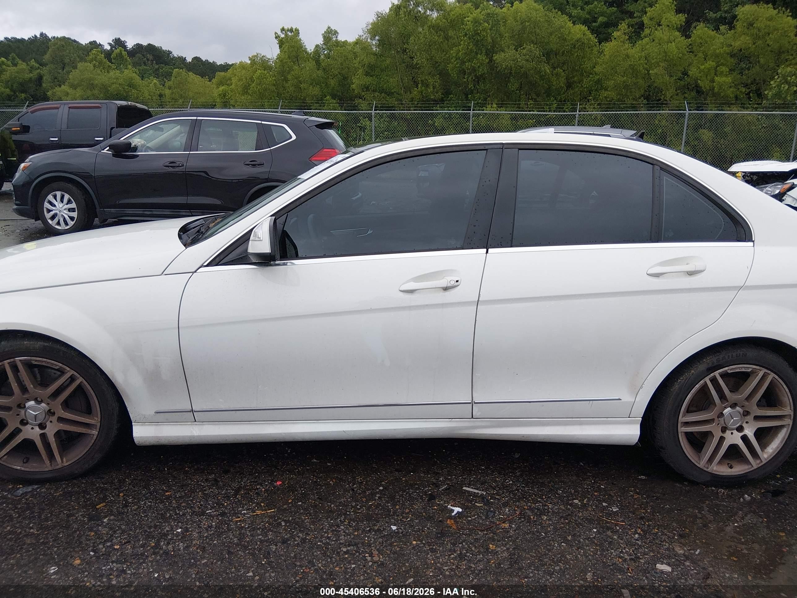 2008 Mercedes-benz C 350 Sport White vin: WDDGF56X18R026537